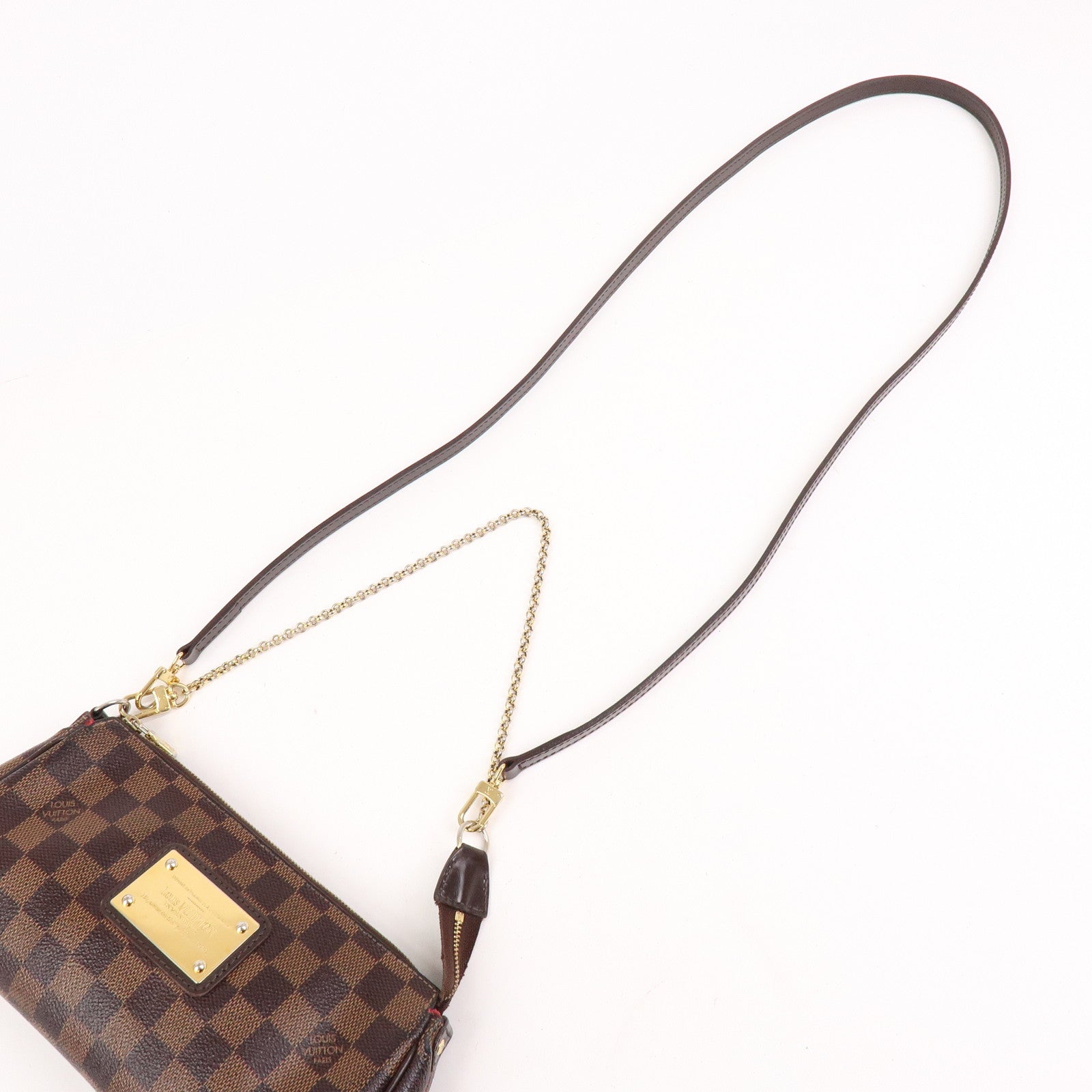 Louis Vuitton Damier Eva 2Way Hand Shoulder Bag Damier Ebene N55213