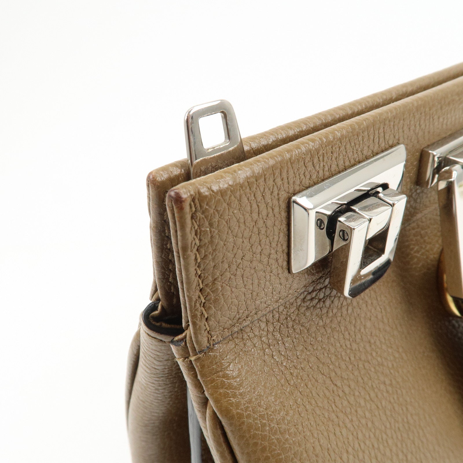 GUCCI Zumi Leather 2Way Bag Hand Bag Shoulder Bag Brown 569712