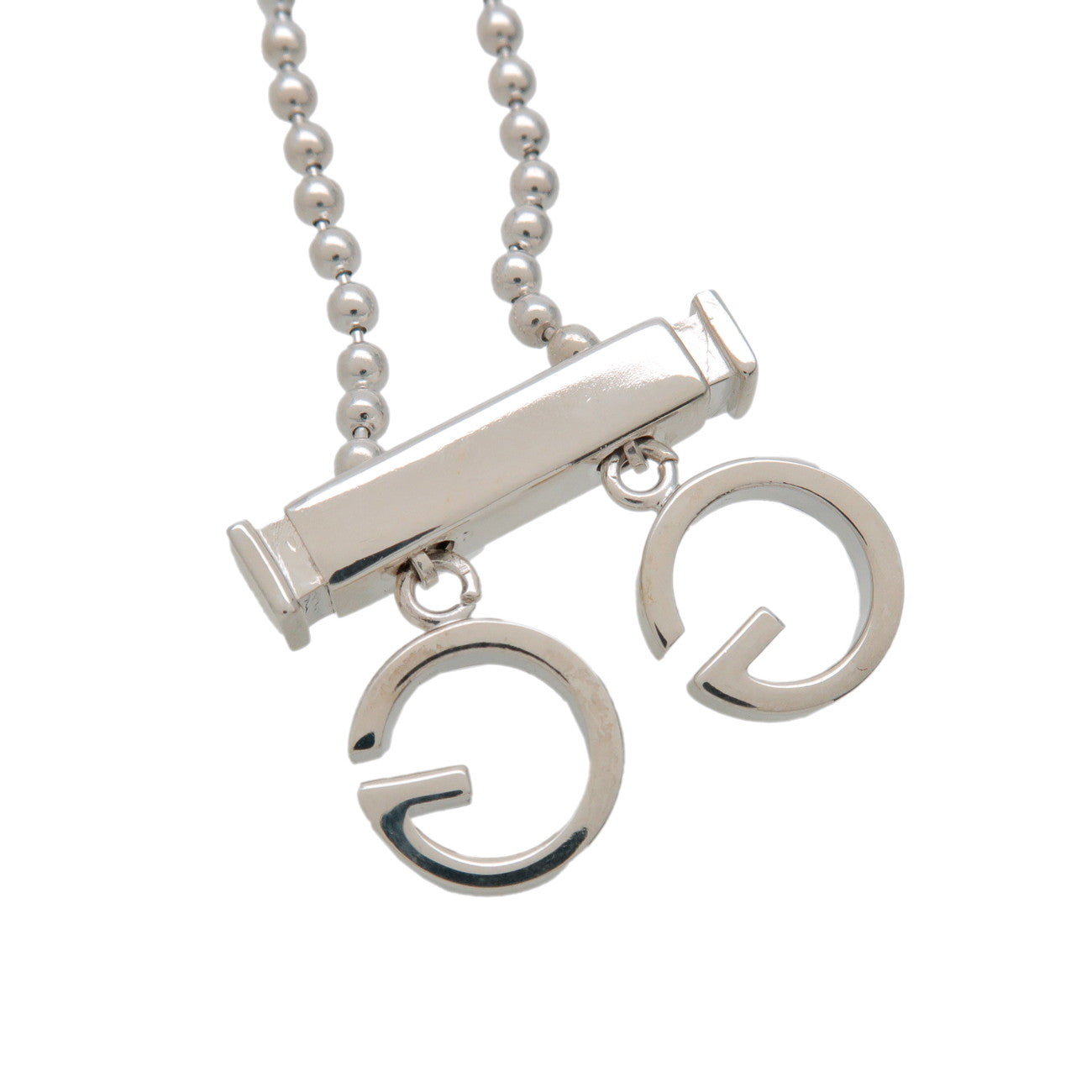 GUCCI GUCCI G Logo 5 Strand Ball Chain Bracelet SV925 Silver