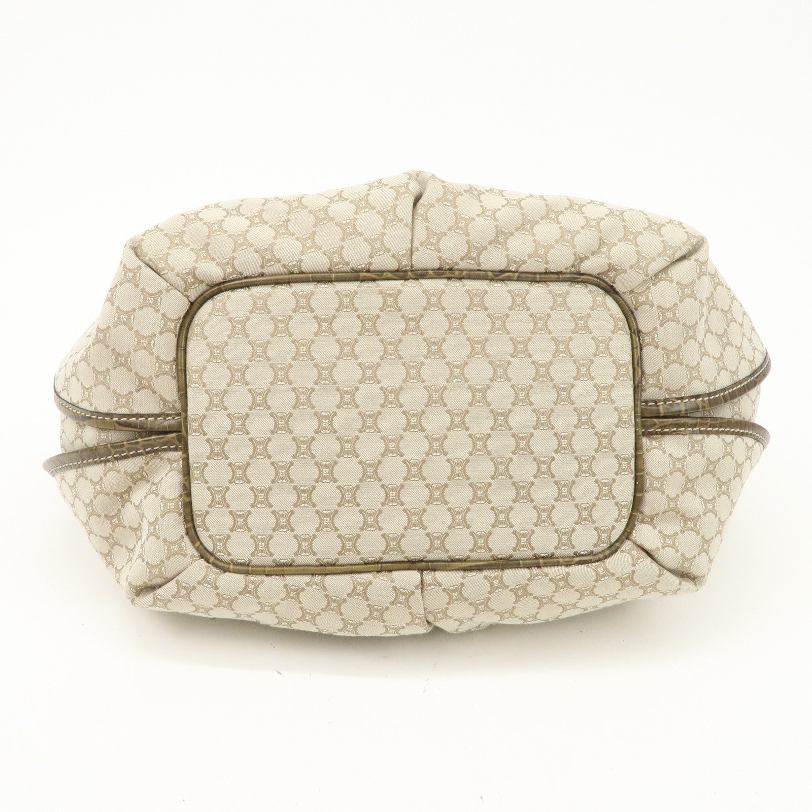 CELINE Macadam Bittersweet Shoulder Bag Tote Bag Hand Bag Beige
