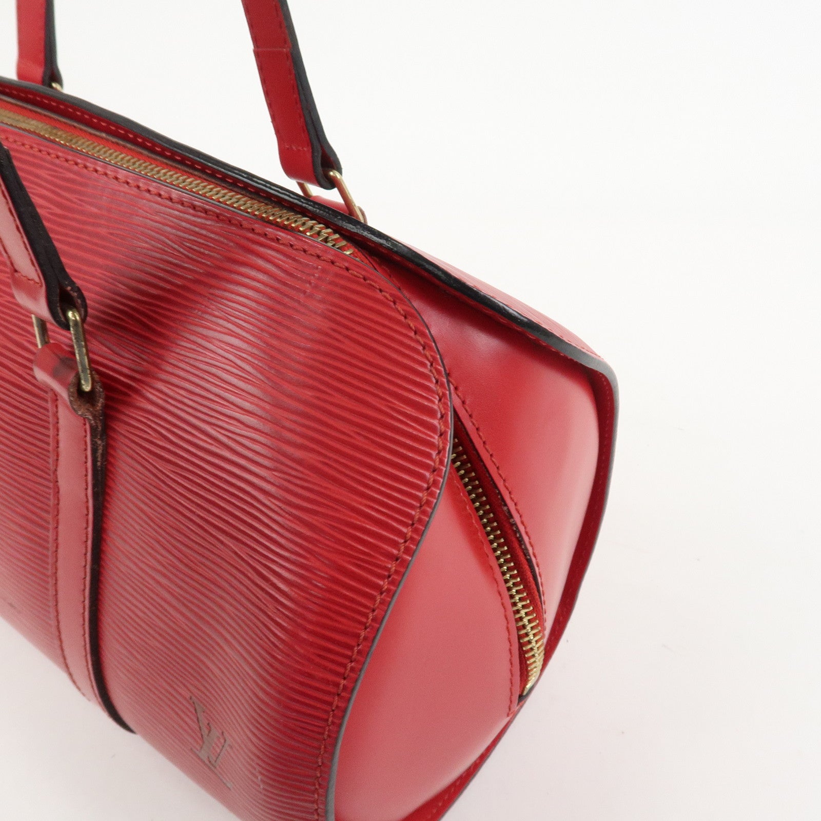 Louis Vuitton Epi Soufflot Hand Bag Castillian Red M52227