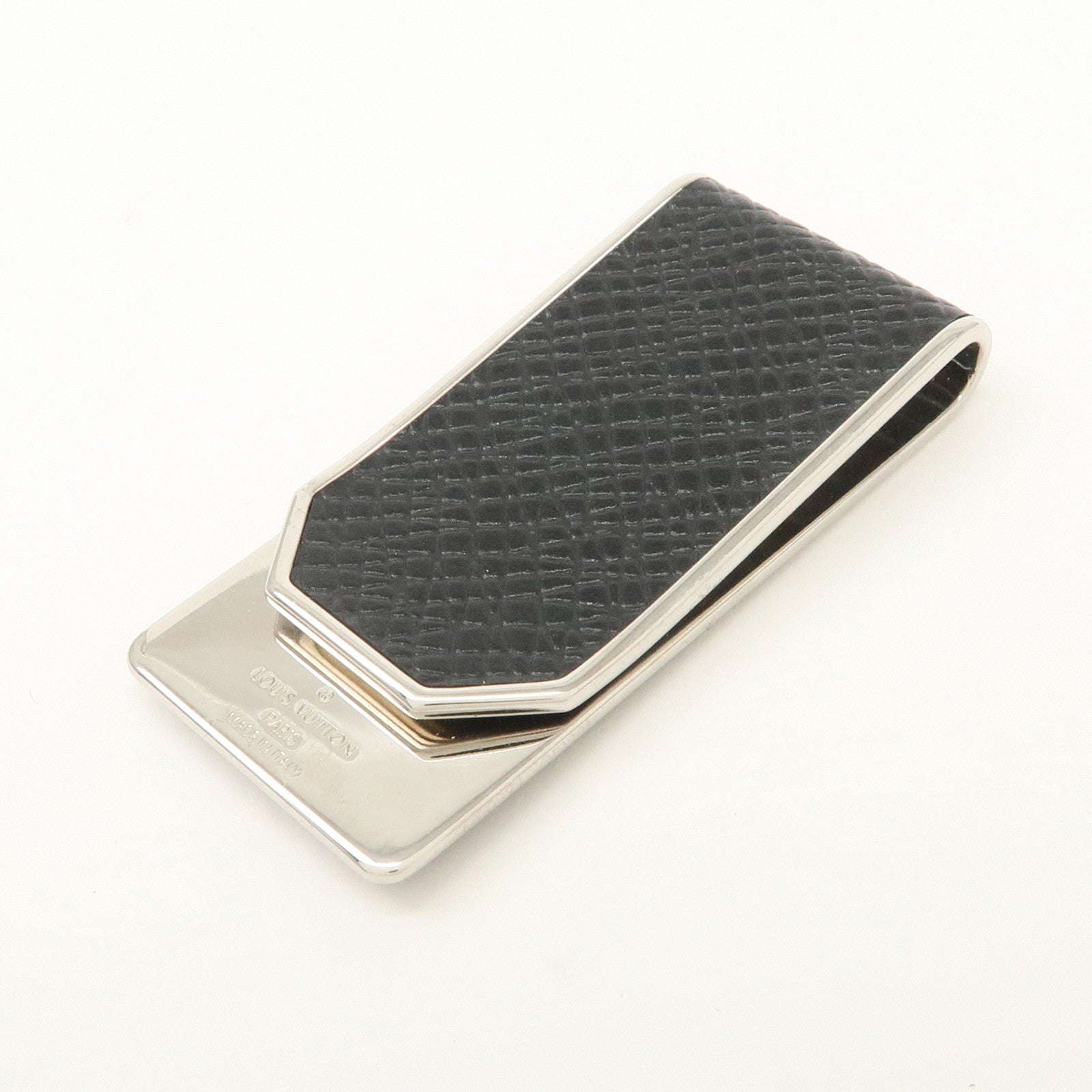 Louis Vuitton Pince Billets Neo LV Club Money Clip Black M63069 Used
