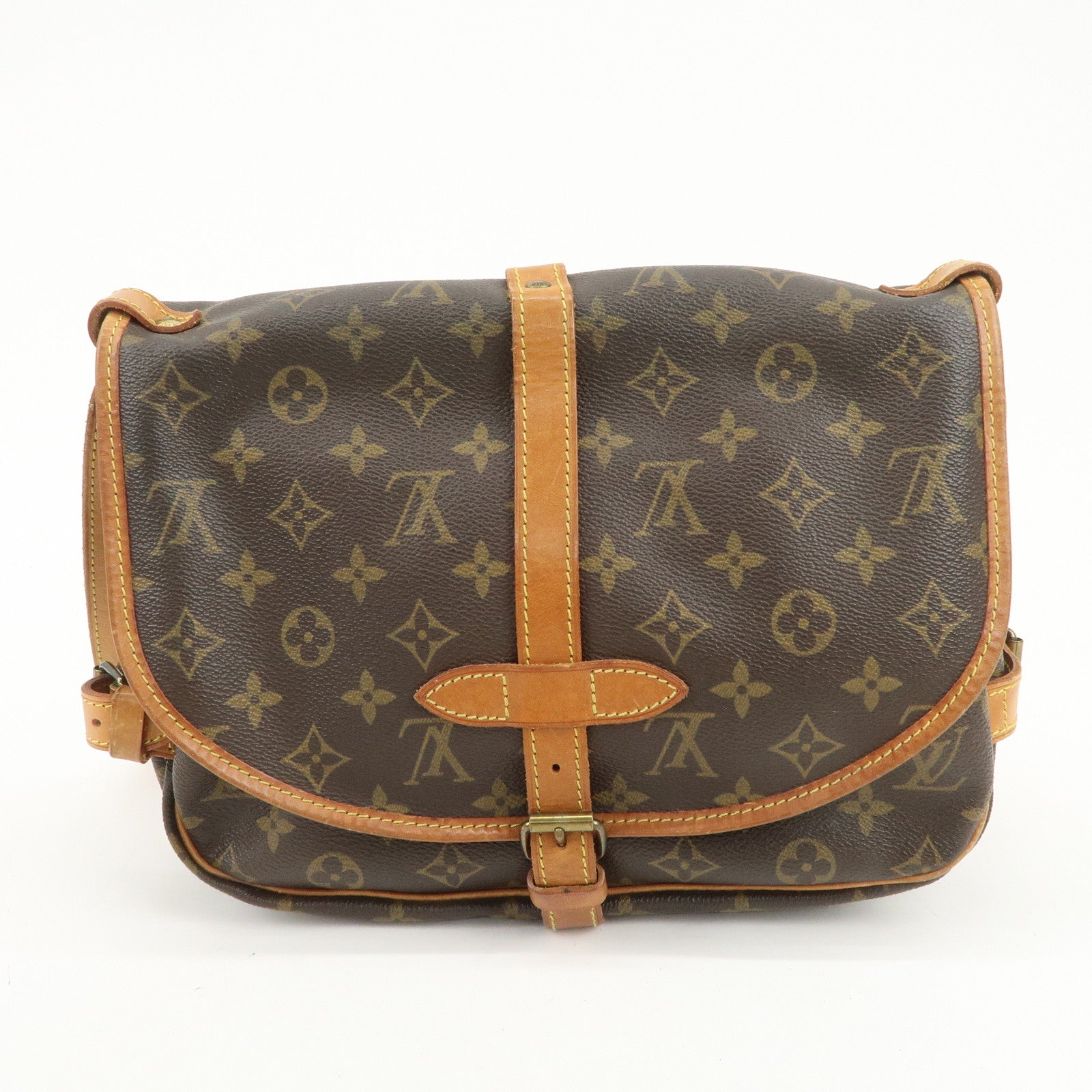 Louis Vuitton Monogram Saumur 30 Shoulder Bag Brown M42256