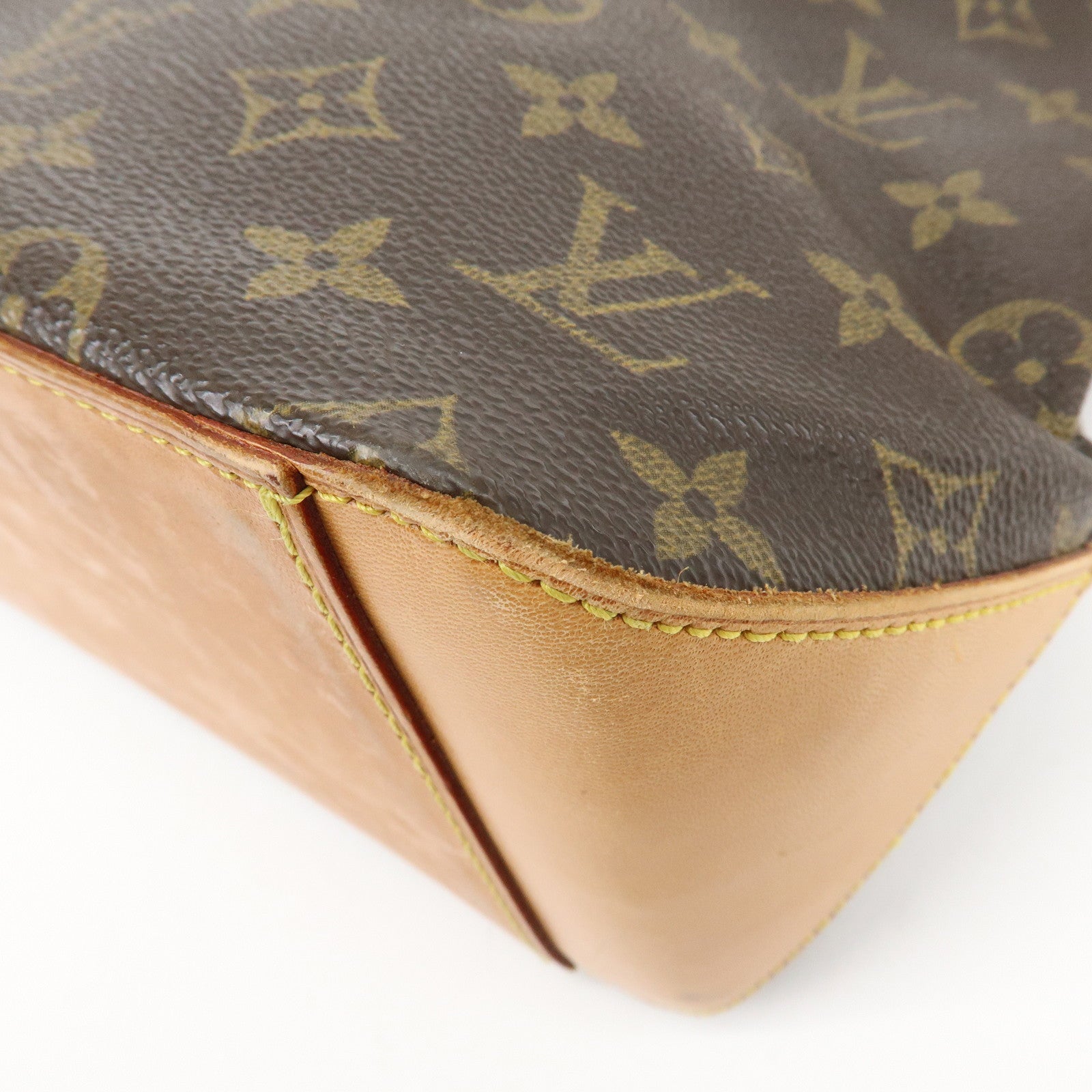 Louis Vuitton Monogram Cabas Piano Tote Bag Hand Bag Brown M51148