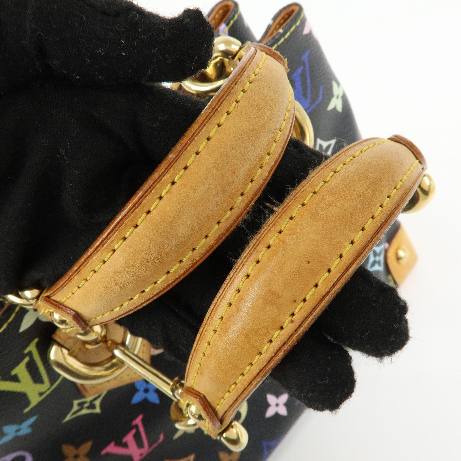 Louis Vuitton Monogram Multicolor Audra Hand Bag Noir Black M40048