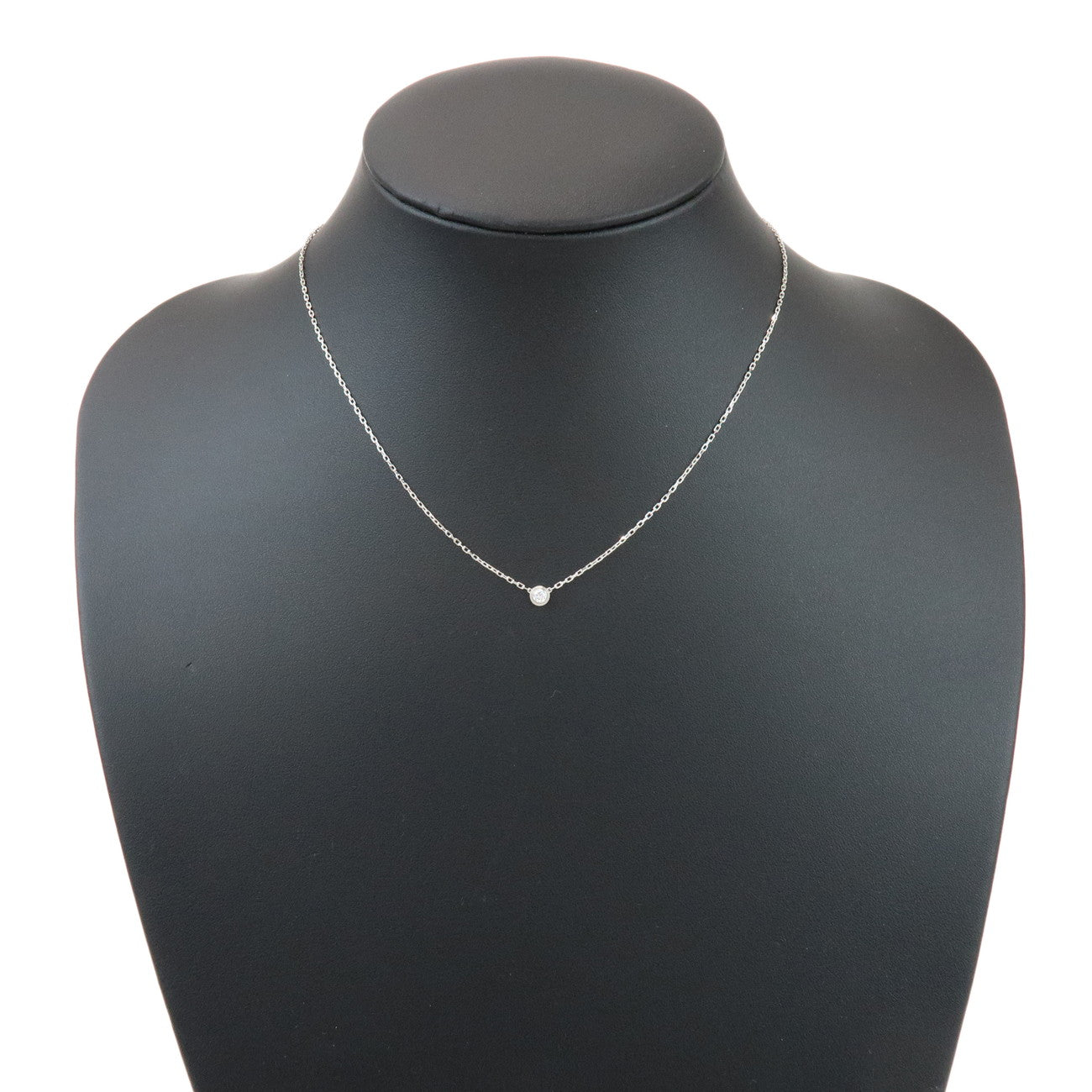 Cartier D'amour 1P Diamond Necklace SM 0.09ct 750WG White Gold