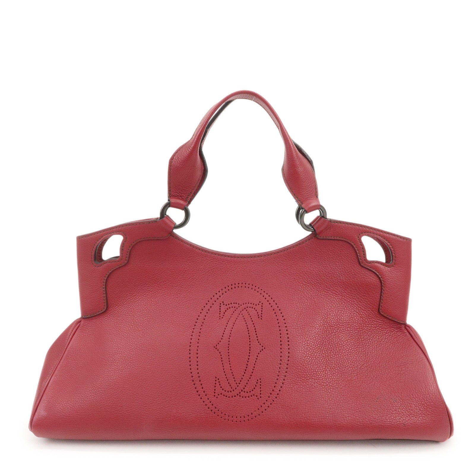 Cartier Marcello de Cartier MM Shoulder Bag Hand Bag Bordeaux