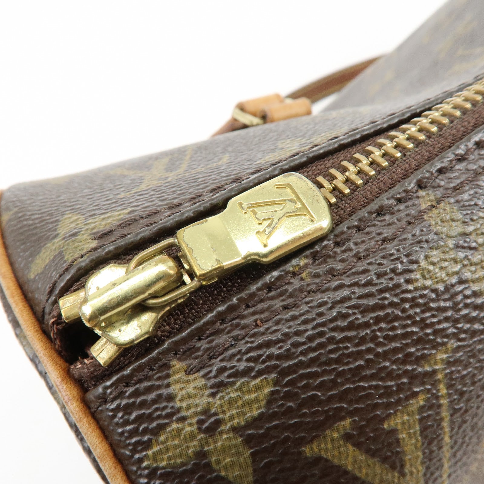 Louis Vuitton Monogram Papillon 30 Hand Bag Brown M51385