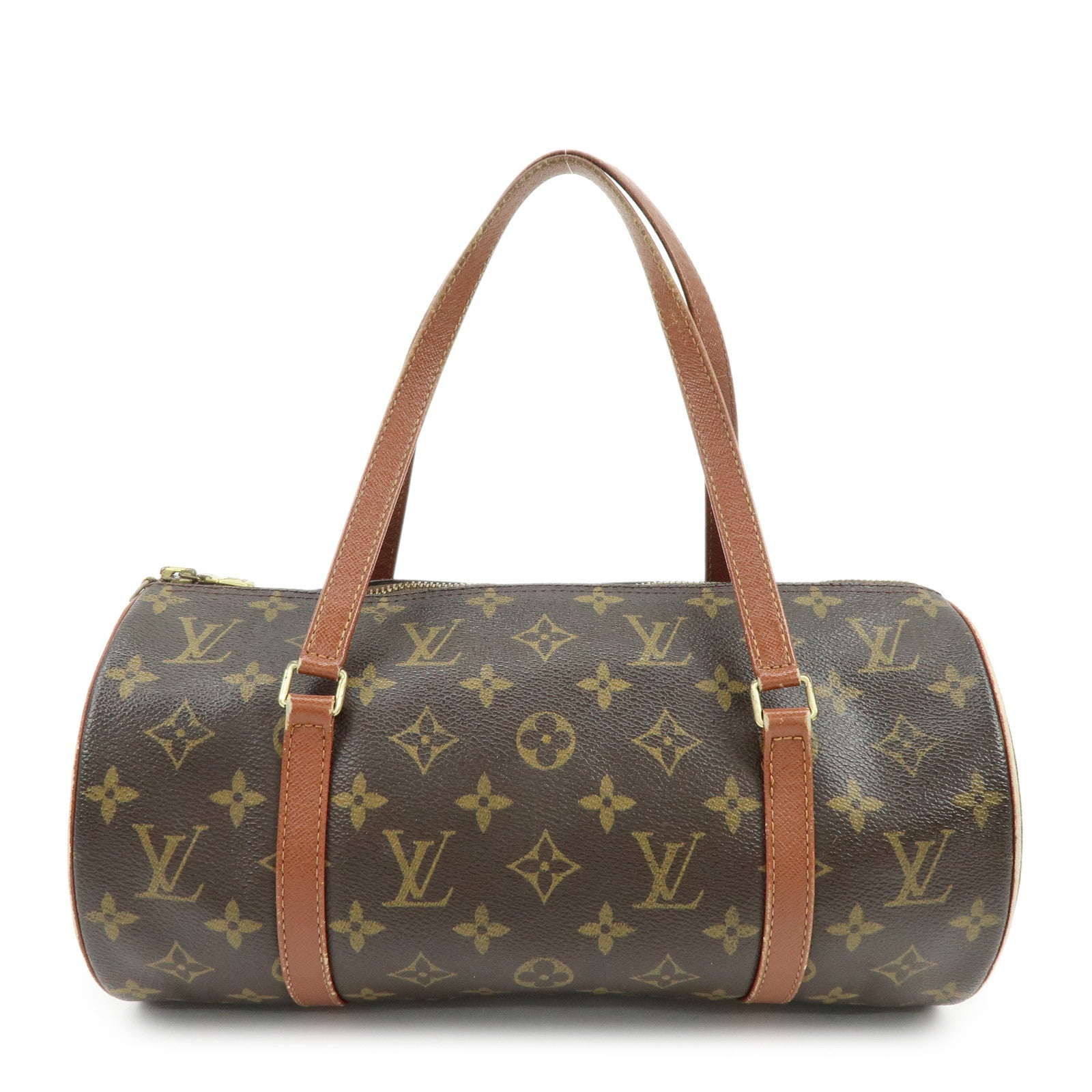 Louis Vuitton Monogram Papillon 30 Hand Bag Brown M51365