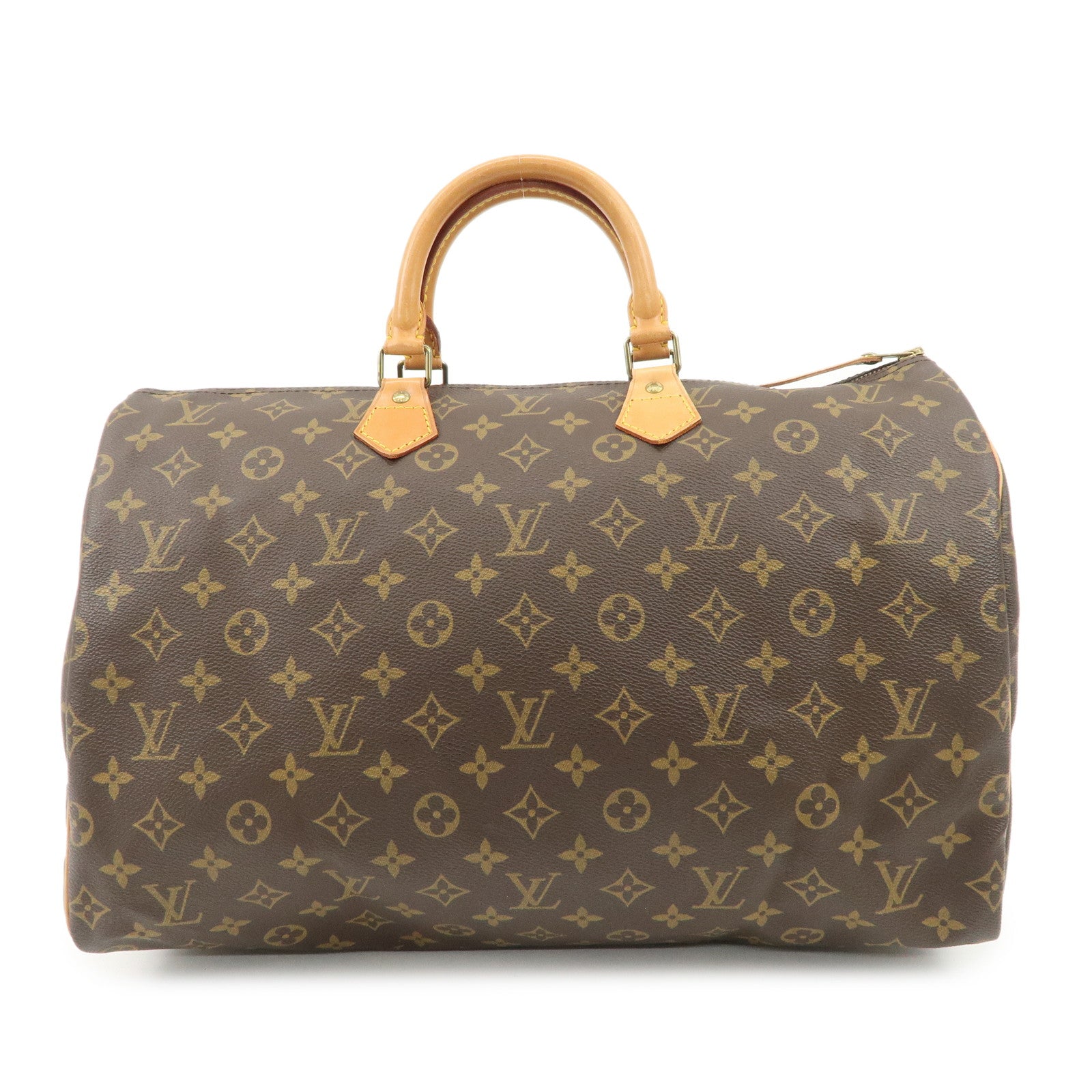 Louis Vuitton Monogram Speedy 40 Boston Bag Brown M41522