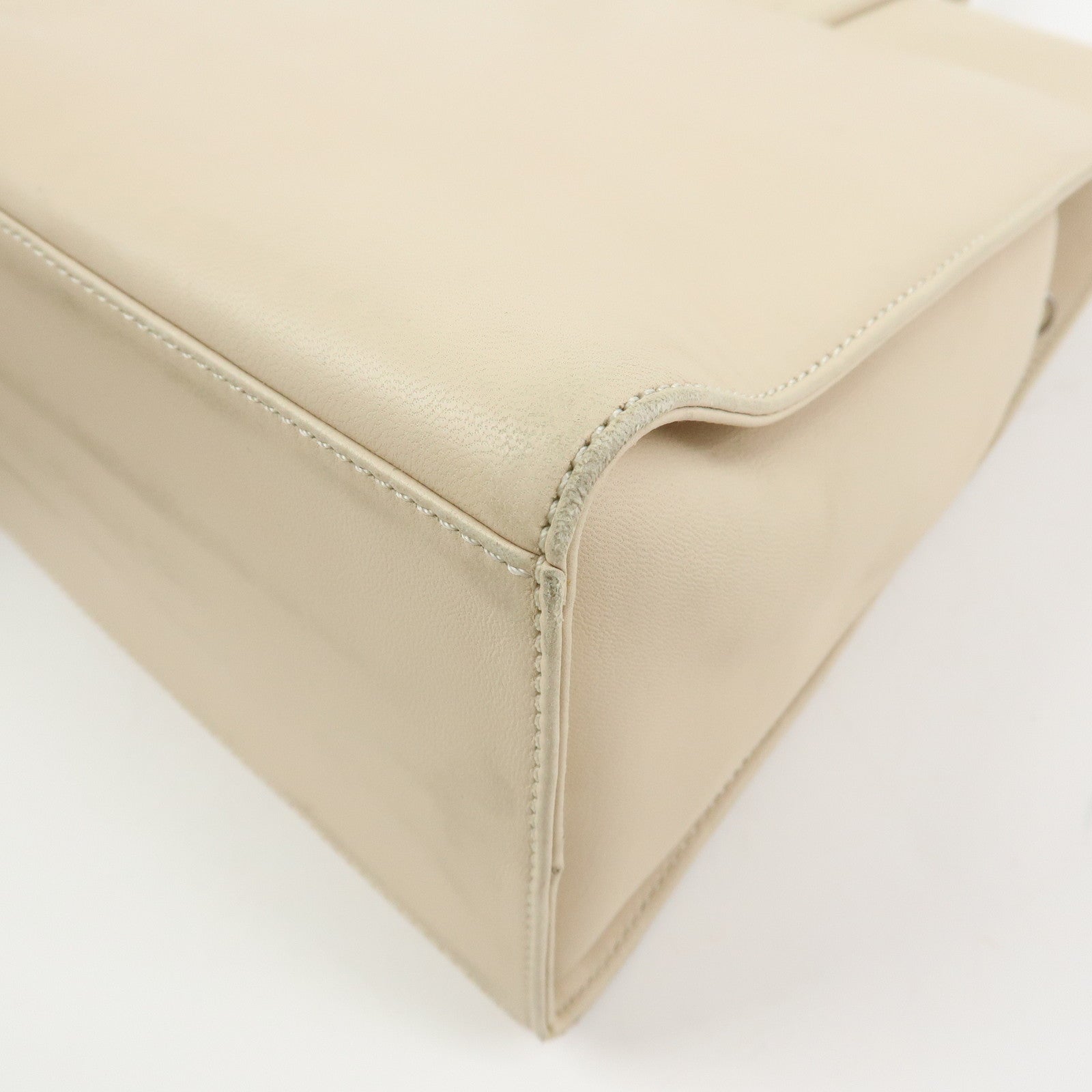 LOEWE Anagram Nappa Leather 2Way Bag Hand Shoulder Bag Ivory