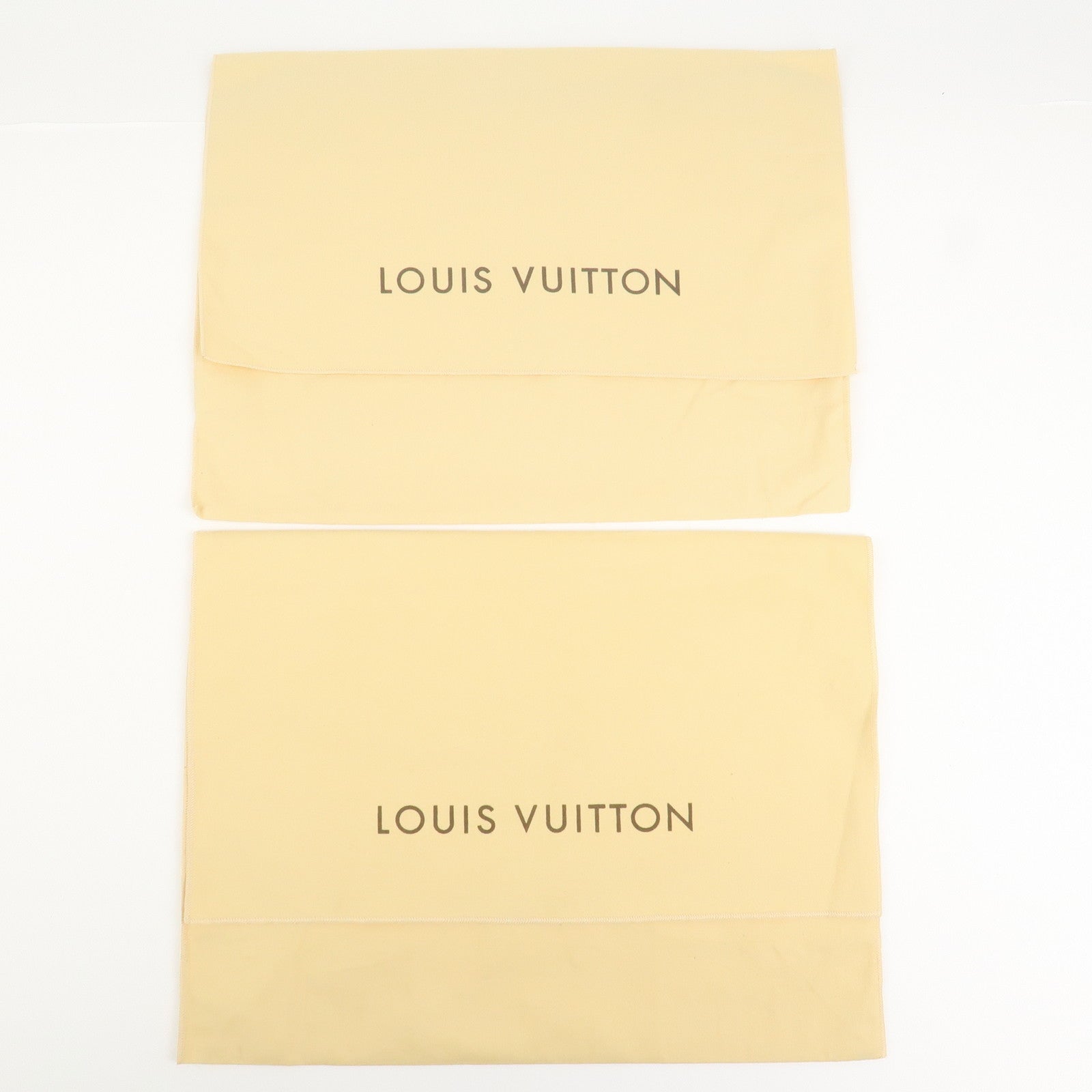 Louis Vuitton Set of 12 Dust Bag Storage Bag Flap Beige