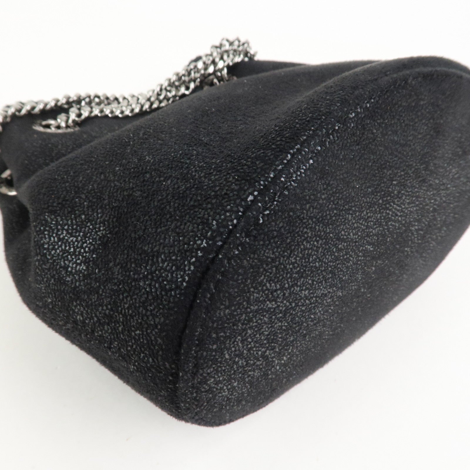 STELLA MCCARTNEY Falabella Polyester Leather Shoulder Bag Black