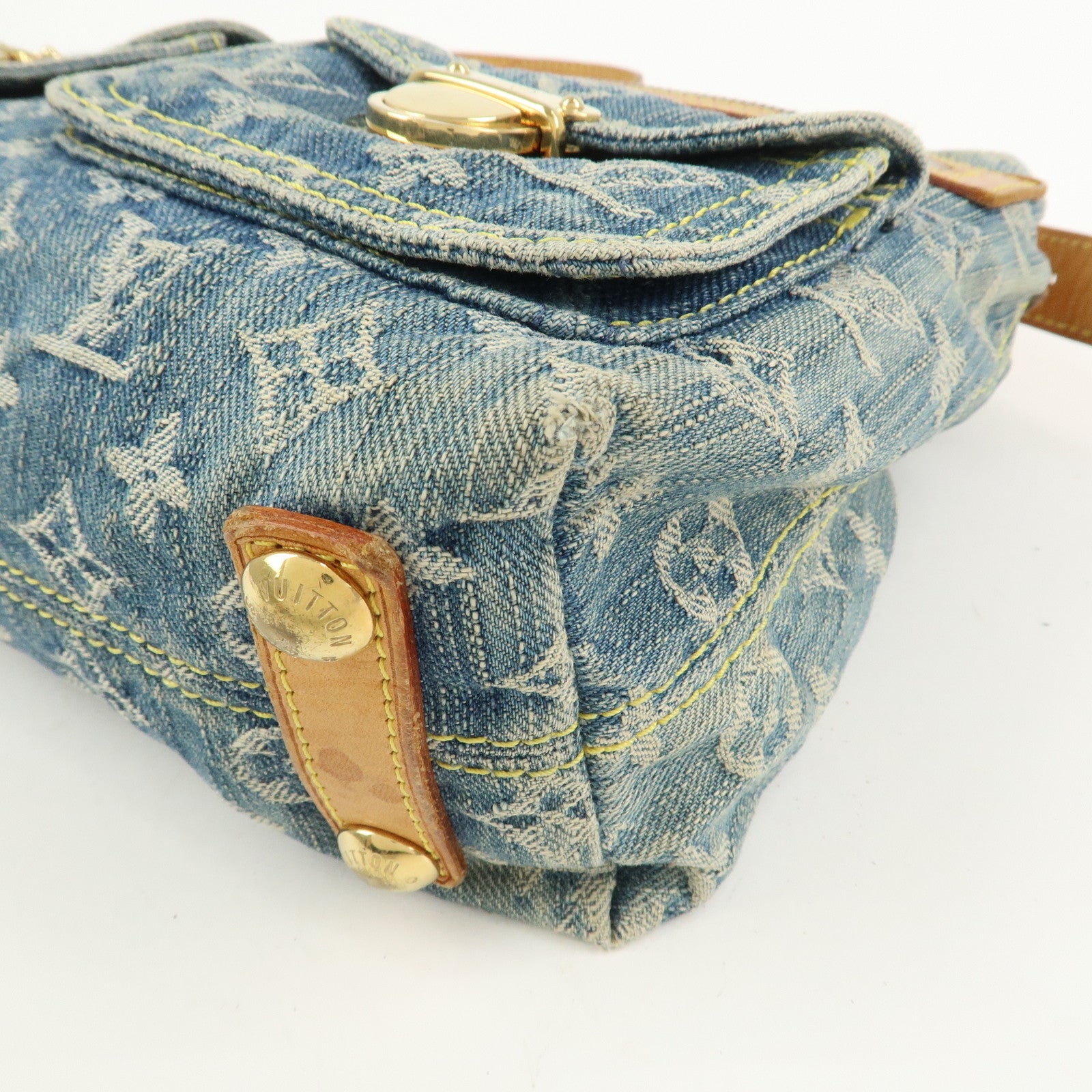 Louis Vuitton Monogram Denim Baggy PM 2Way Bag Shoulder Bag M95049