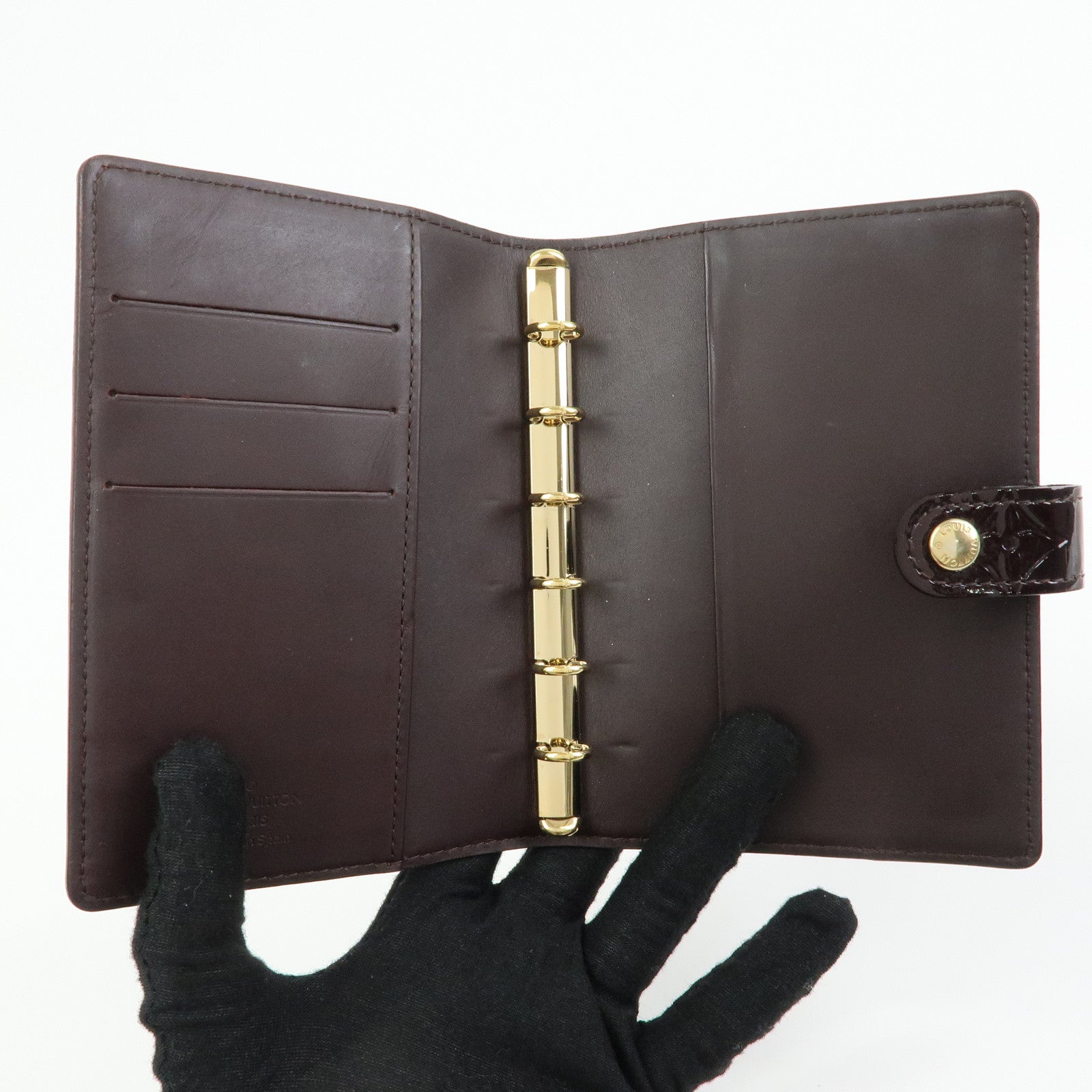 Louis Vuitton Monogram Vernis Leather Agenda PM Amarante R21026