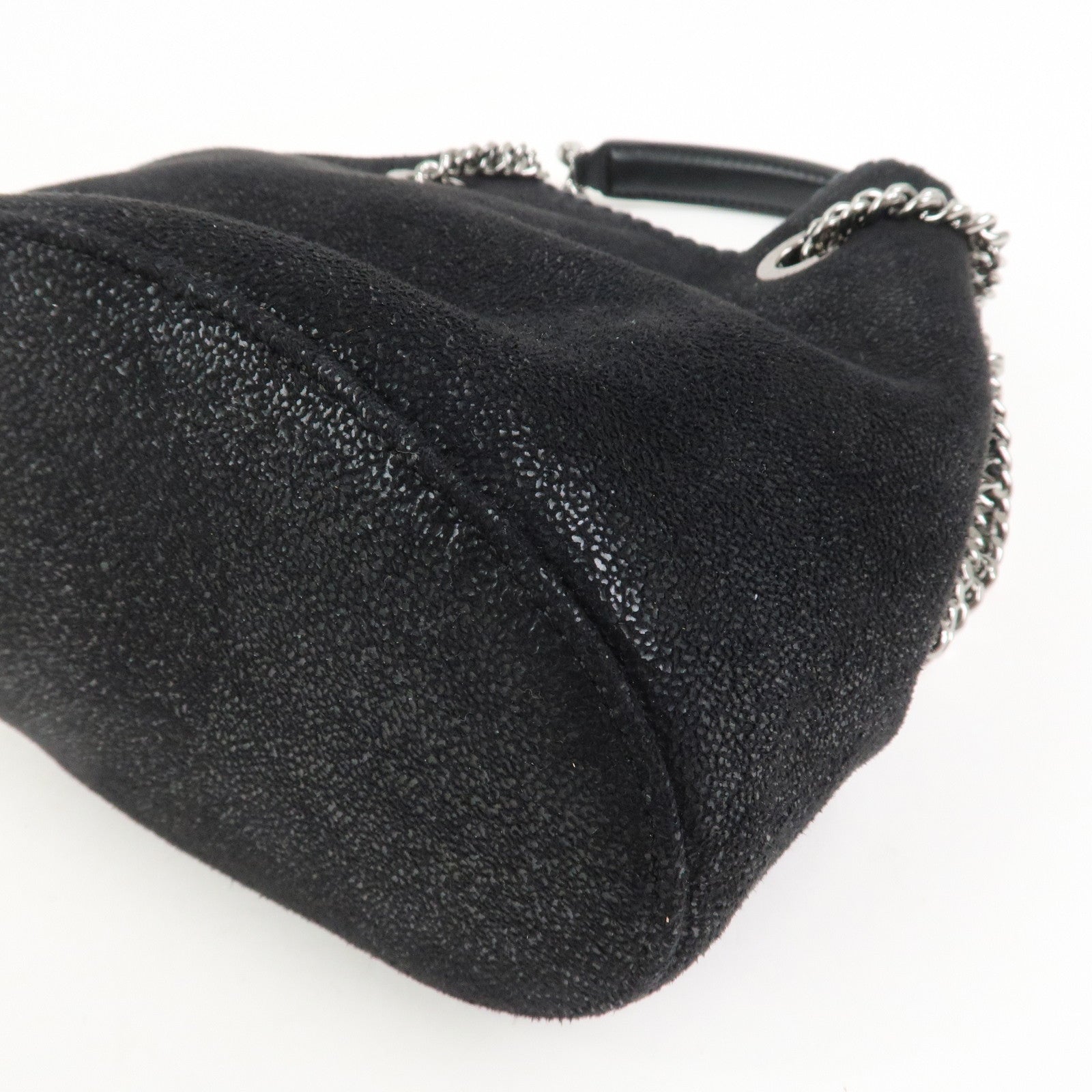 STELLA MCCARTNEY Falabella Polyester Leather Shoulder Bag Black