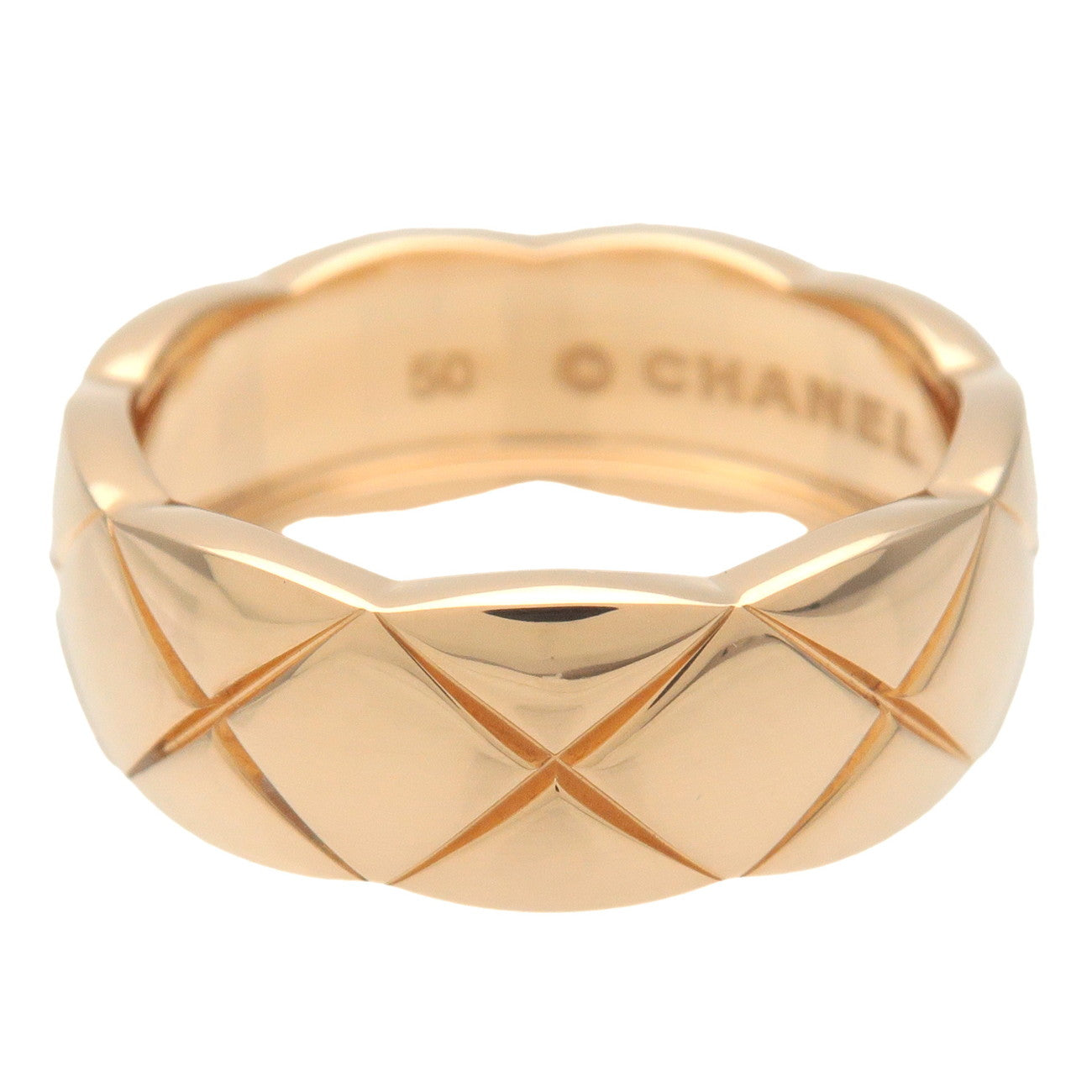 CHANEL COCO Crush Ring Medium #50 K18YG 750YG Yellow Gold J10571