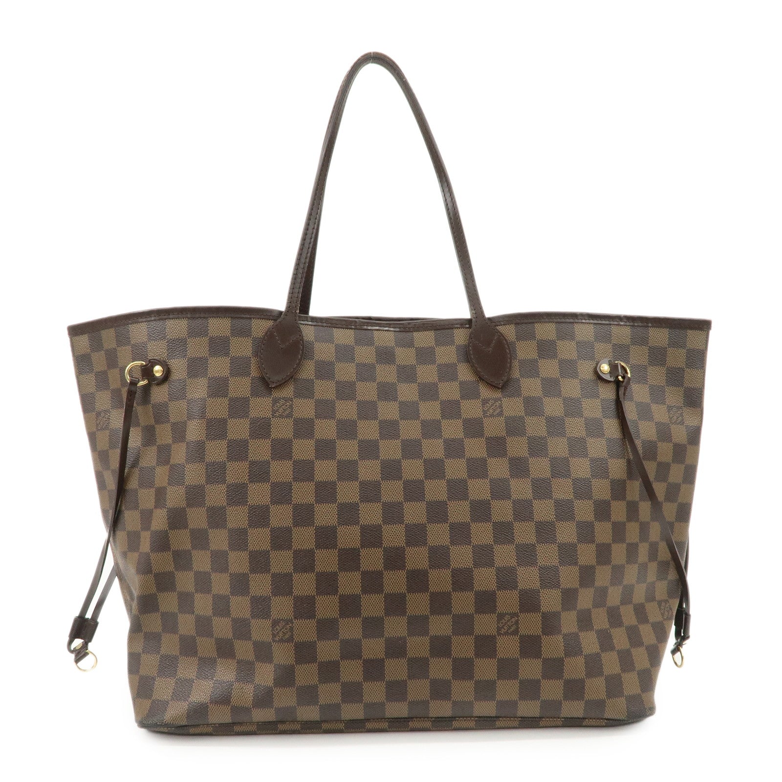 Louis Vuitton Damier Ebene Neverfull GM Tote Bag Shoulder Bag Brown N51106