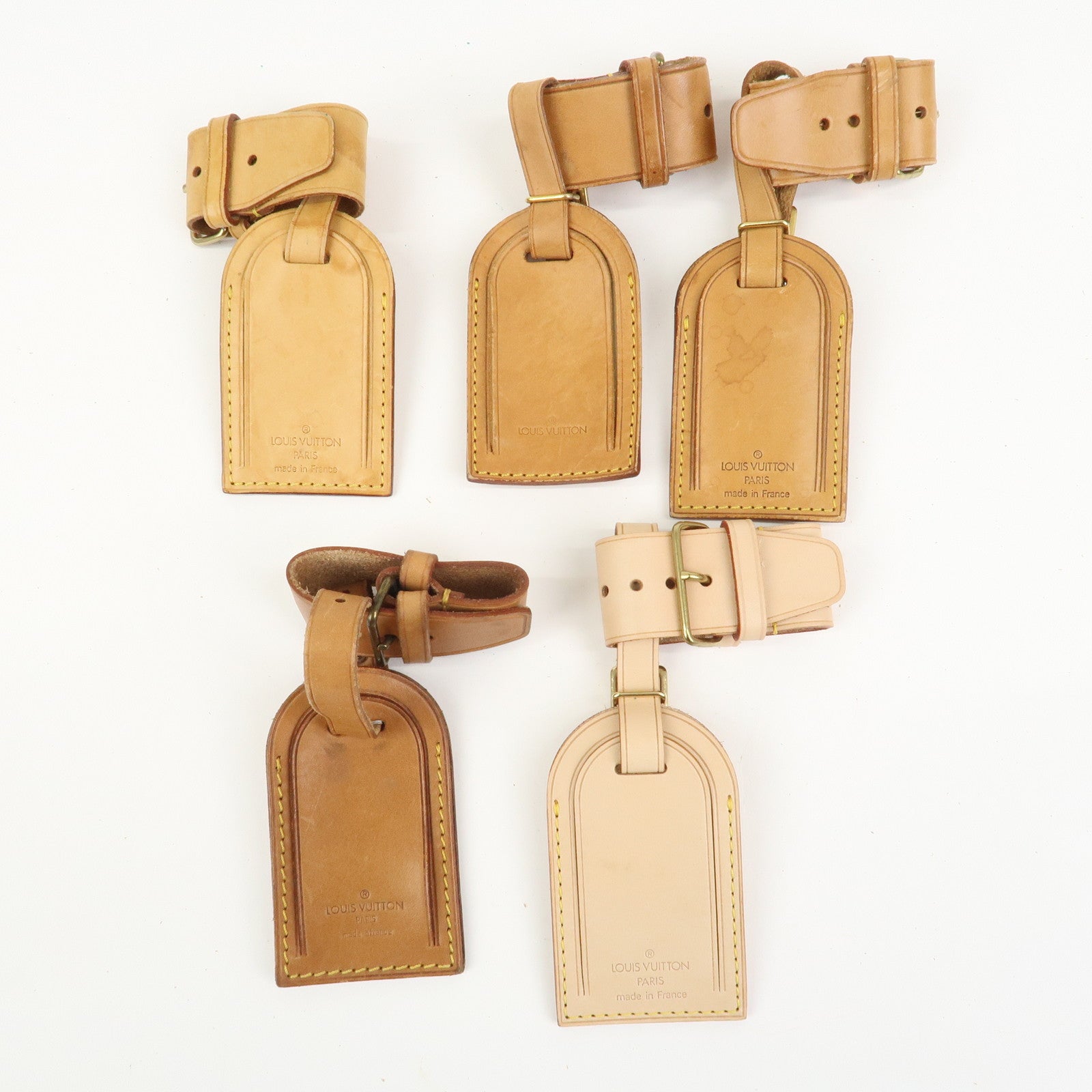 Louis Vuitton Set Of 20 Leather Name Tag & Poignet