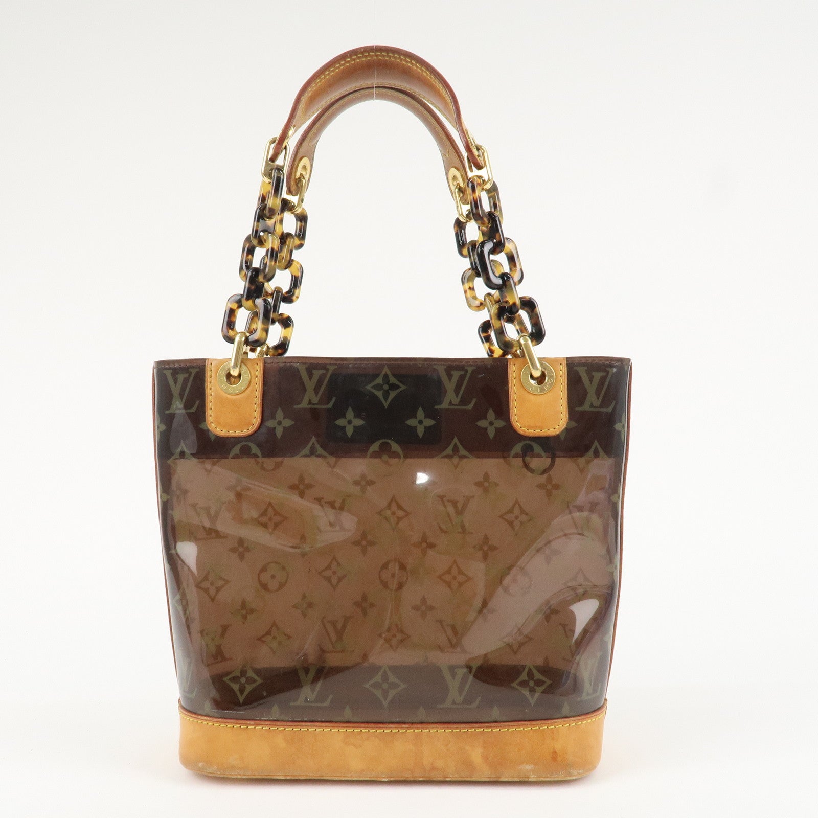 Louis Vuitton Monogram Vinyl Cabas Ambre PM Tote Bag Hand Bag M92502