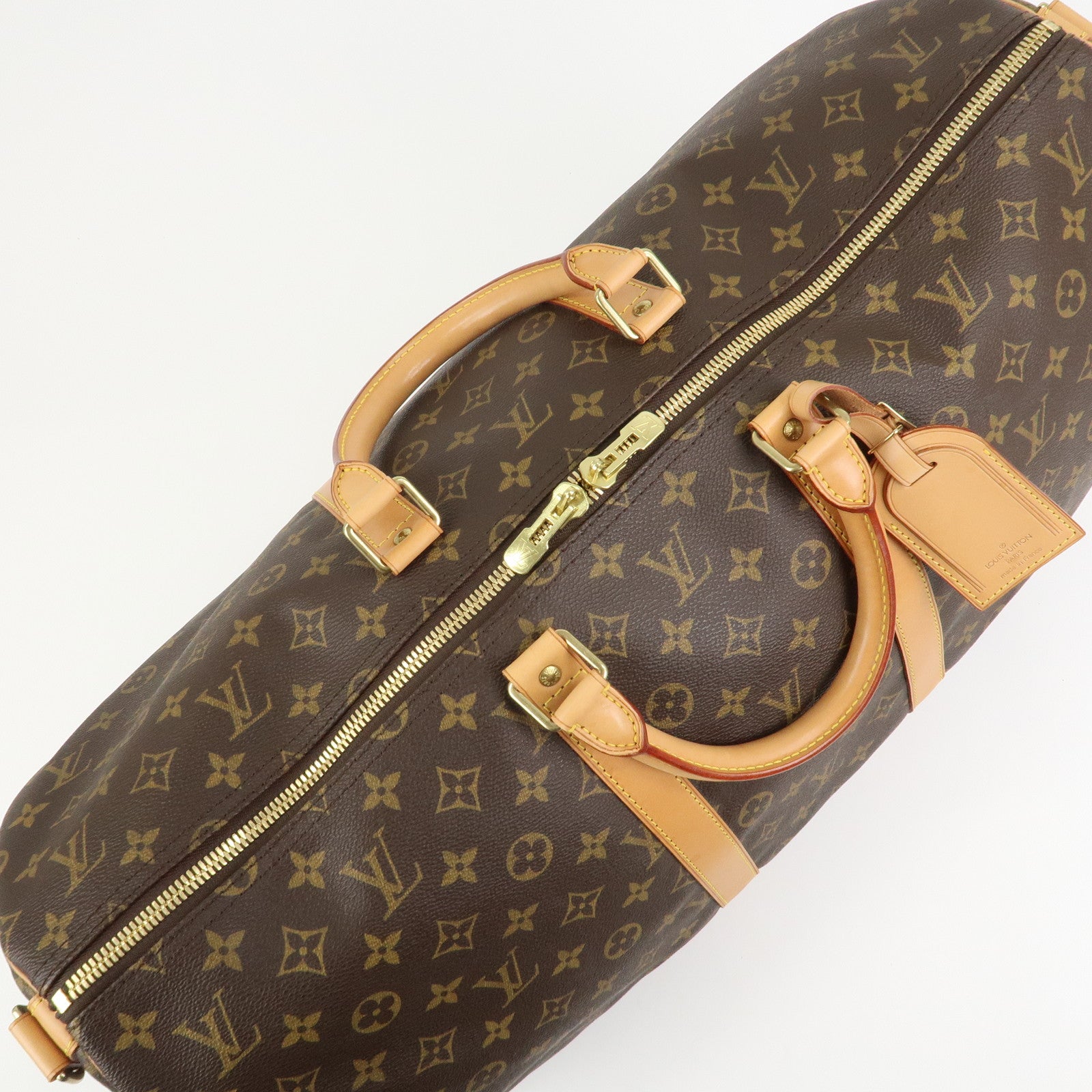 Louis Vuitton Monogram Keep All Bandouliere 55 Boston Bag M41424