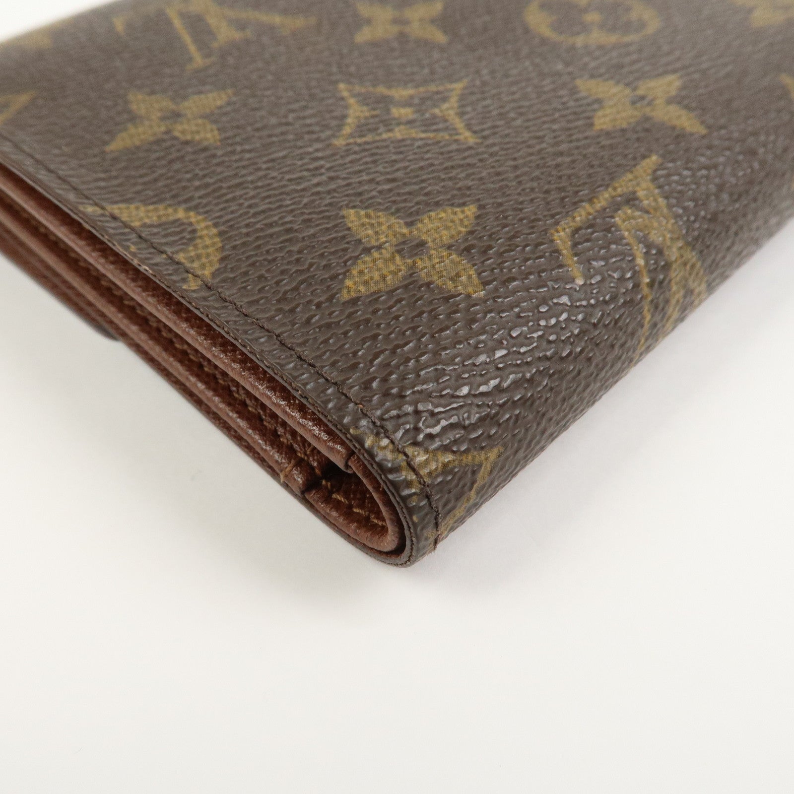 Louis Vuitton Porte Tresor Etui Chequier Wallet Brown M61200