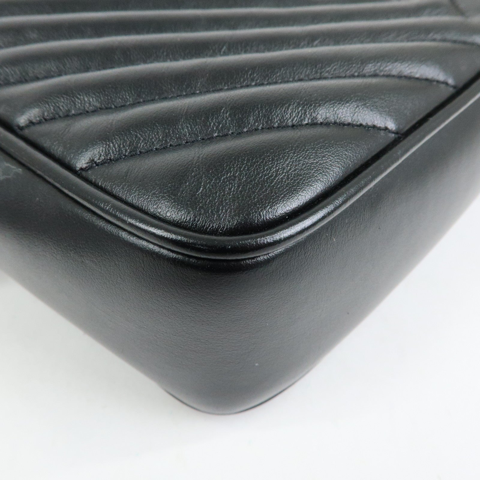 SAINT LAURENT PARIS Cassandra Shoulder Crossbody Bag Black 612544