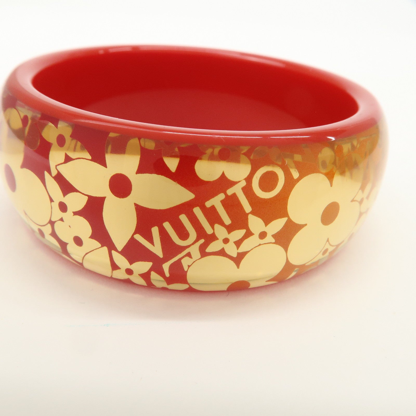 Louis Vuitton Tropical Cocktail GM Resin Bracelet Red Gold