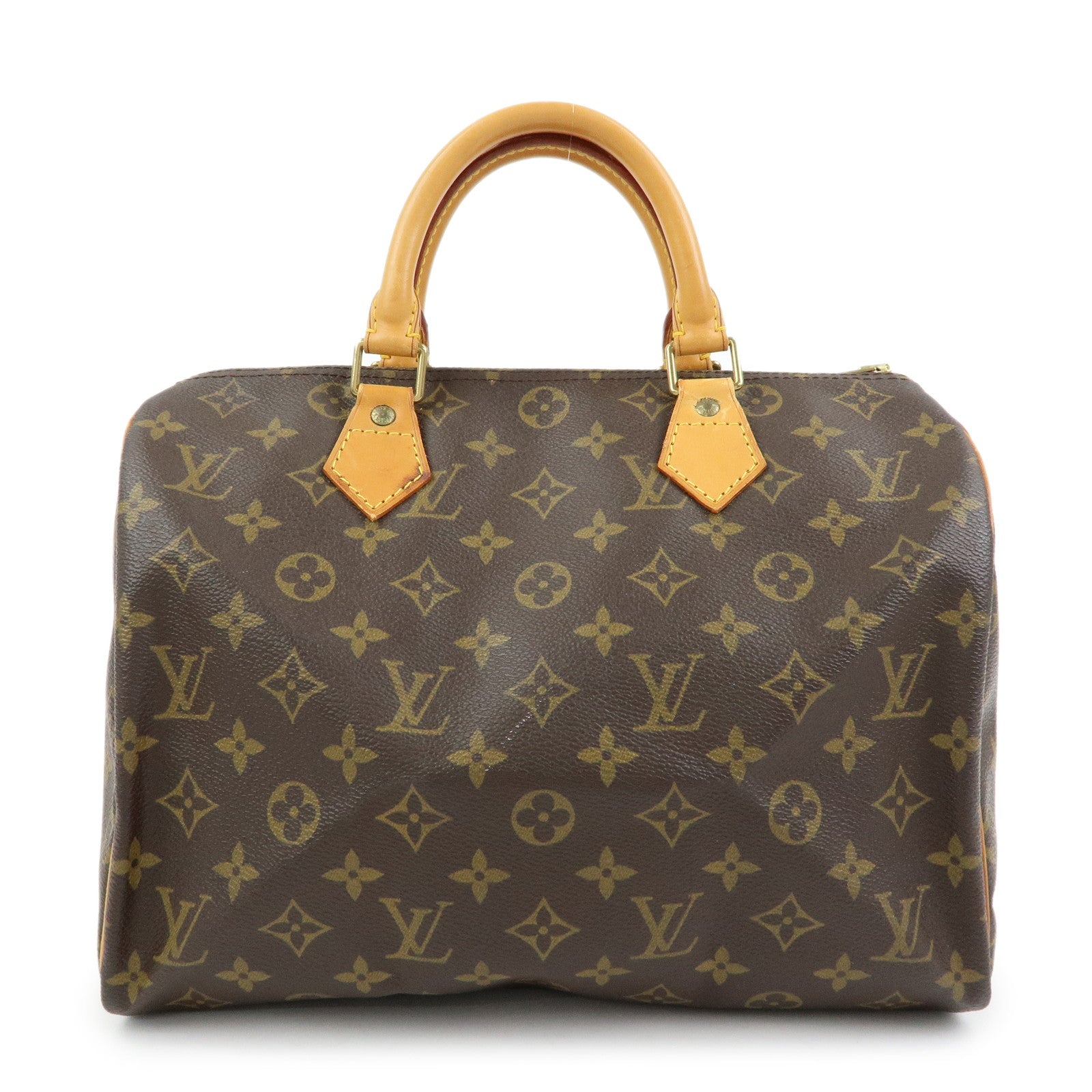 Louis Vuitton Monogram Speedy 30 Boston Bag Hand Bag Brown M41526