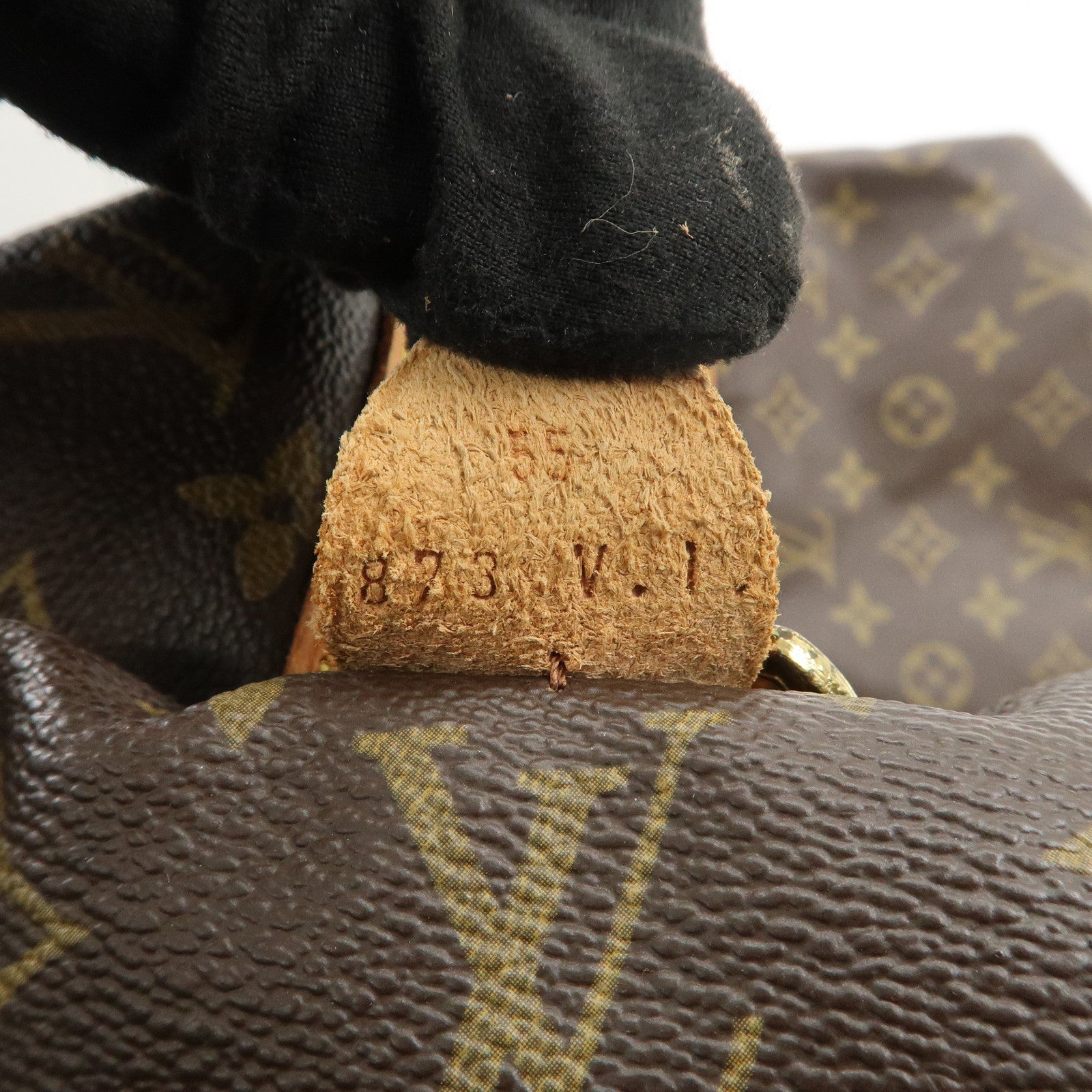 Louis Vuitton Monogram Sac Souple 55 Boston Bag Brown M41622