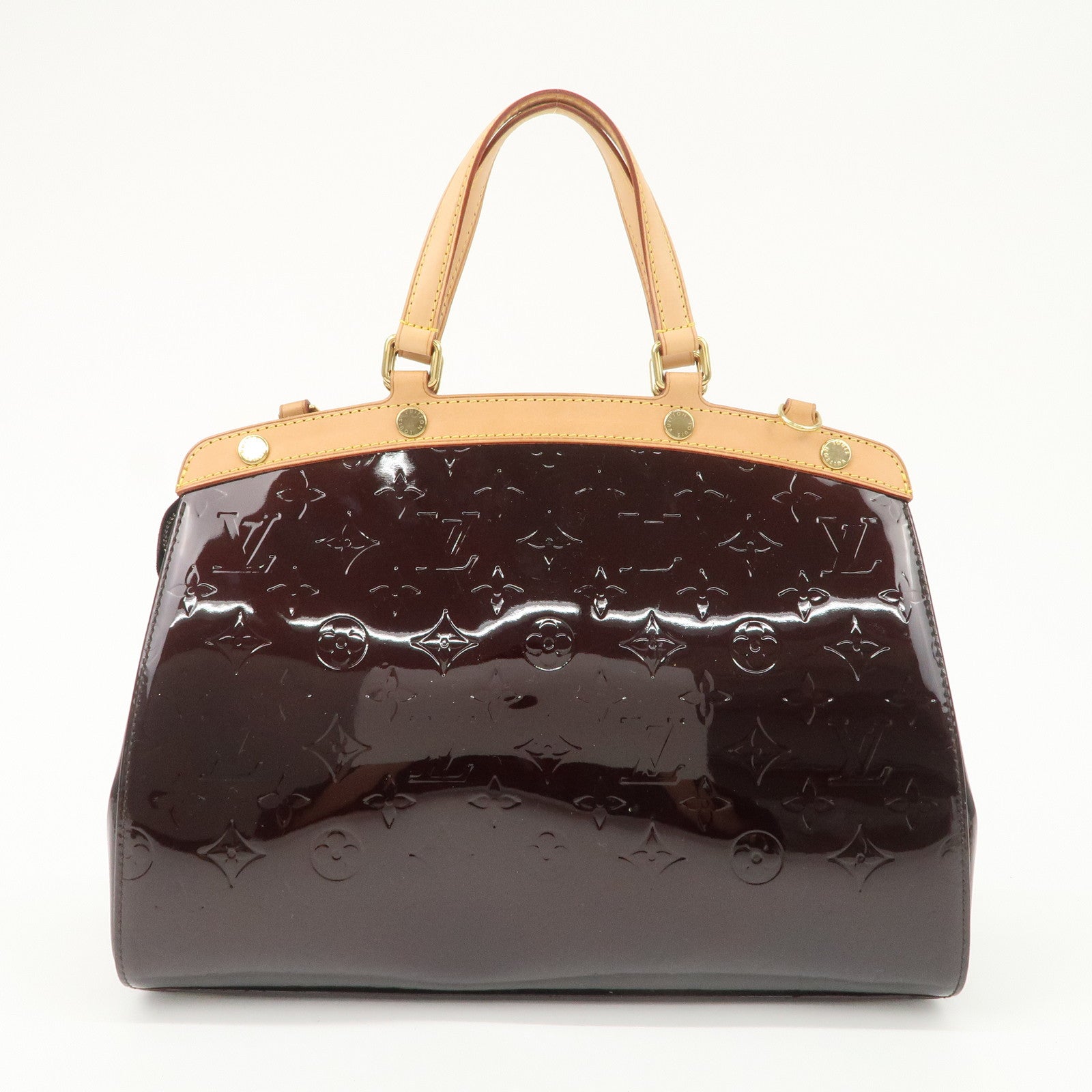 Louis Vuitton Vernis Brea MM 2Way Hand Bag Shoulder Bag Amarante M91619