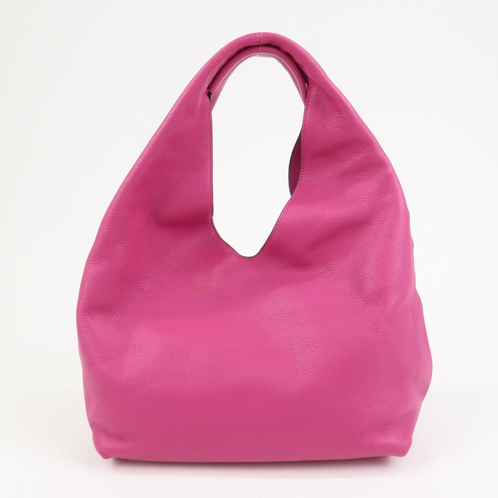 LOEWE Logo Dunas Anagram Leather Hand Bag Shoulder Bag Pink