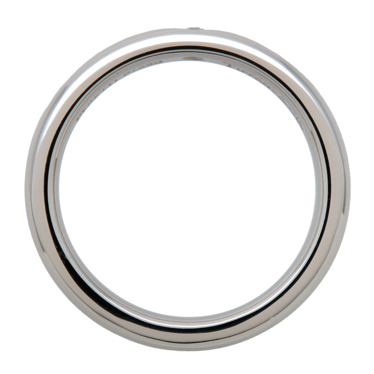 Tiffany & Co Stacking Band 1P Diamond Ring PT950 US4.5 EU48