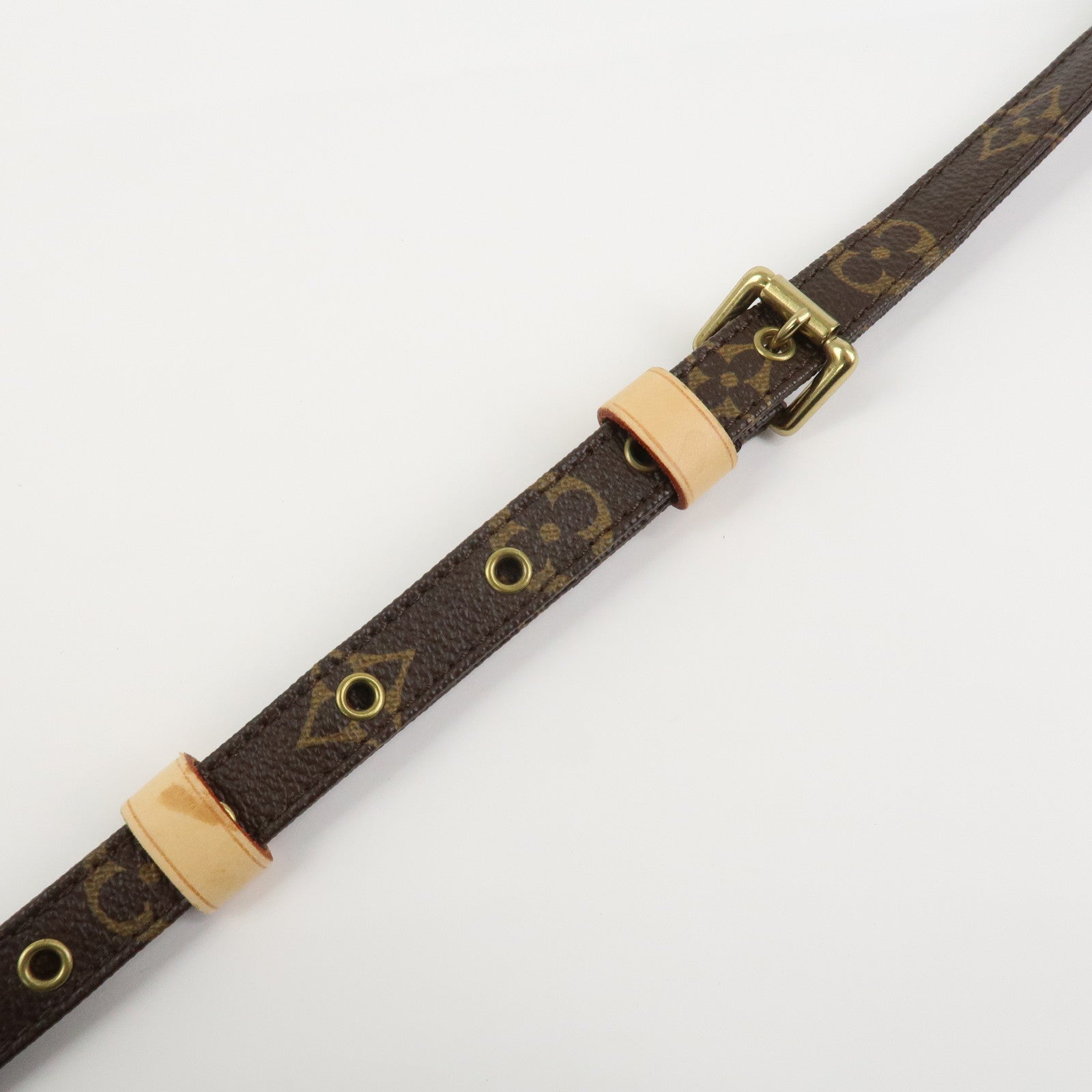 Louis Vuitton Monogram Adjustable Shoulder Strap Brown 120cm J52315