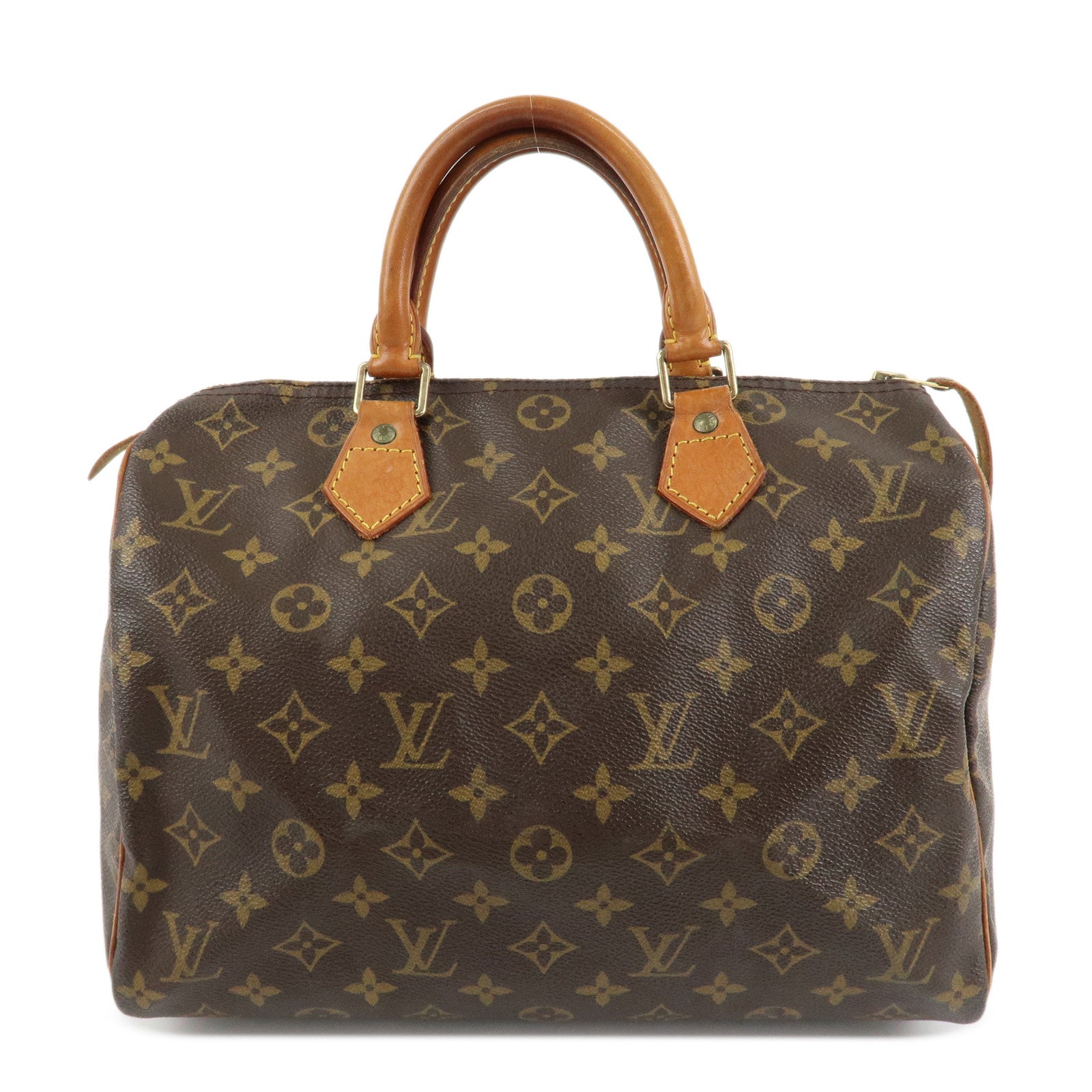 Louis Vuitton Monogram Speedy 30 Hand Bag Boston Bag M41526 Used