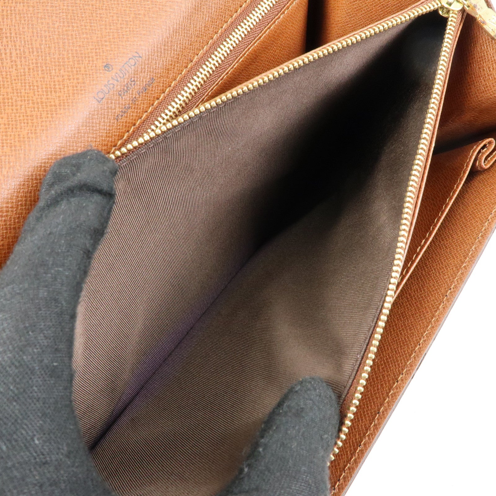 Louis Vuitton Monogram Concorde Hand Bag Brown M51190