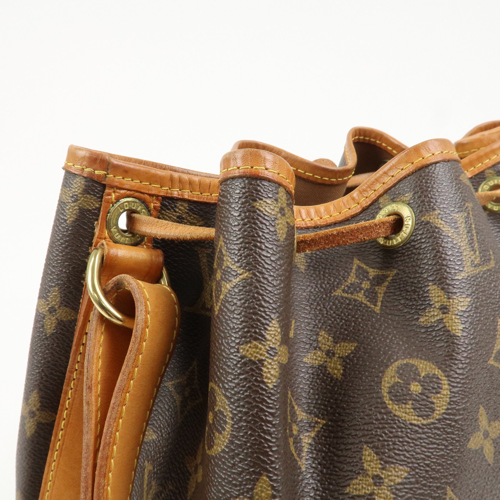 Louis Vuitton Monogram Petit Noe Shoulder Bag Brown M42226