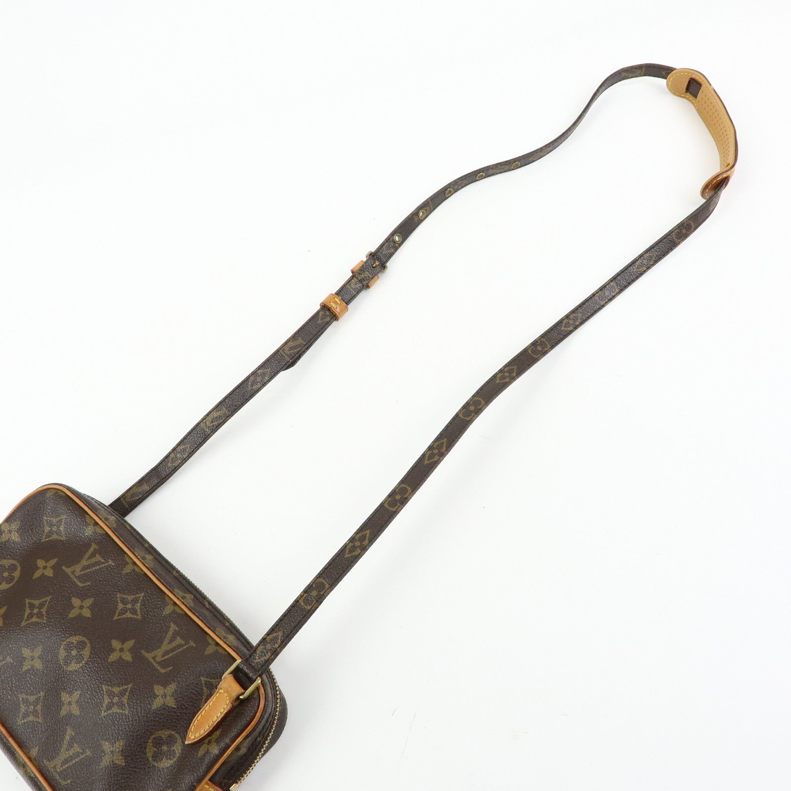 Louis Vuitton Monogram Pochette Marly Bandouliere Bag Brown M51828