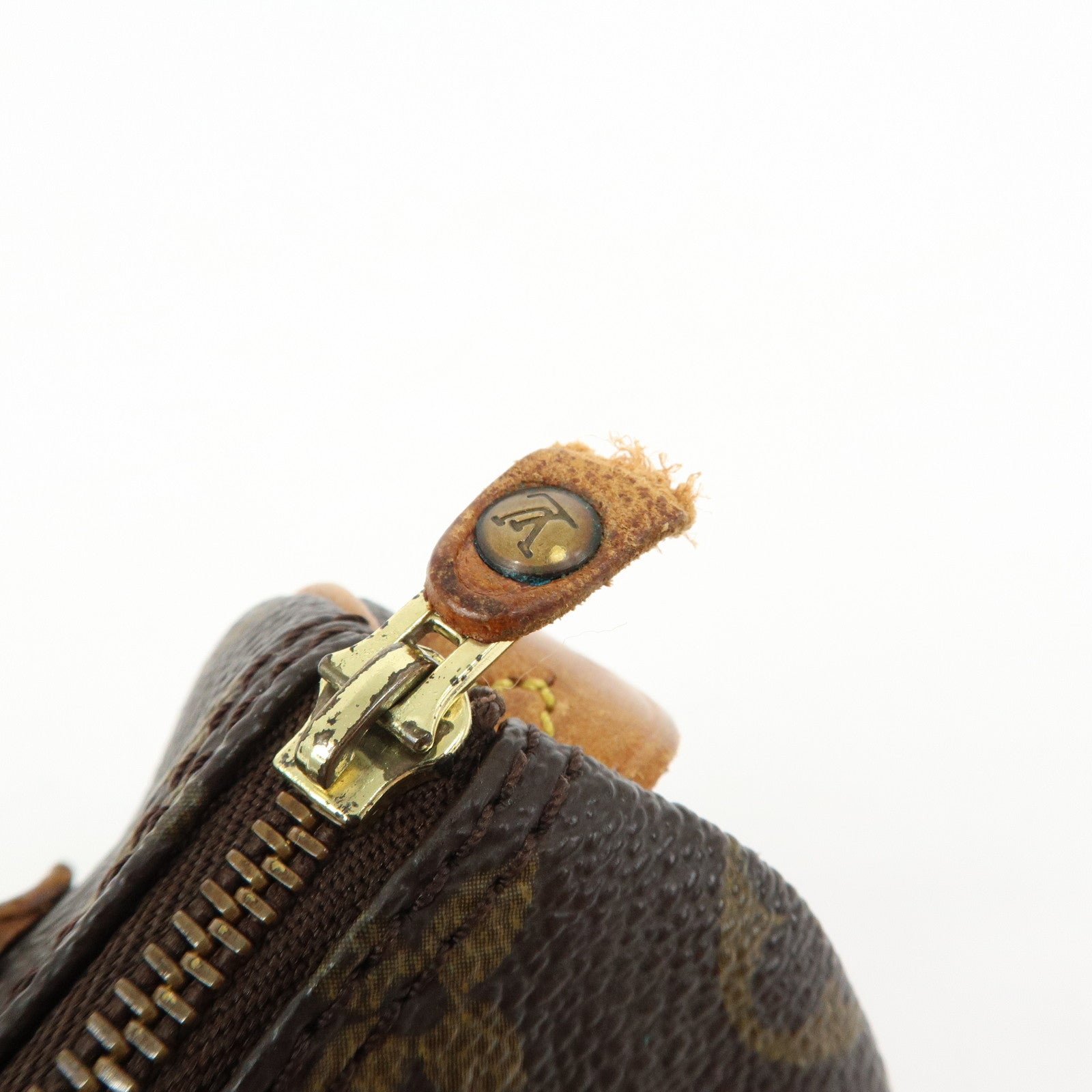Louis Vuitton Monogram Mini Speedy Hand Bag & Strap Brown M41534