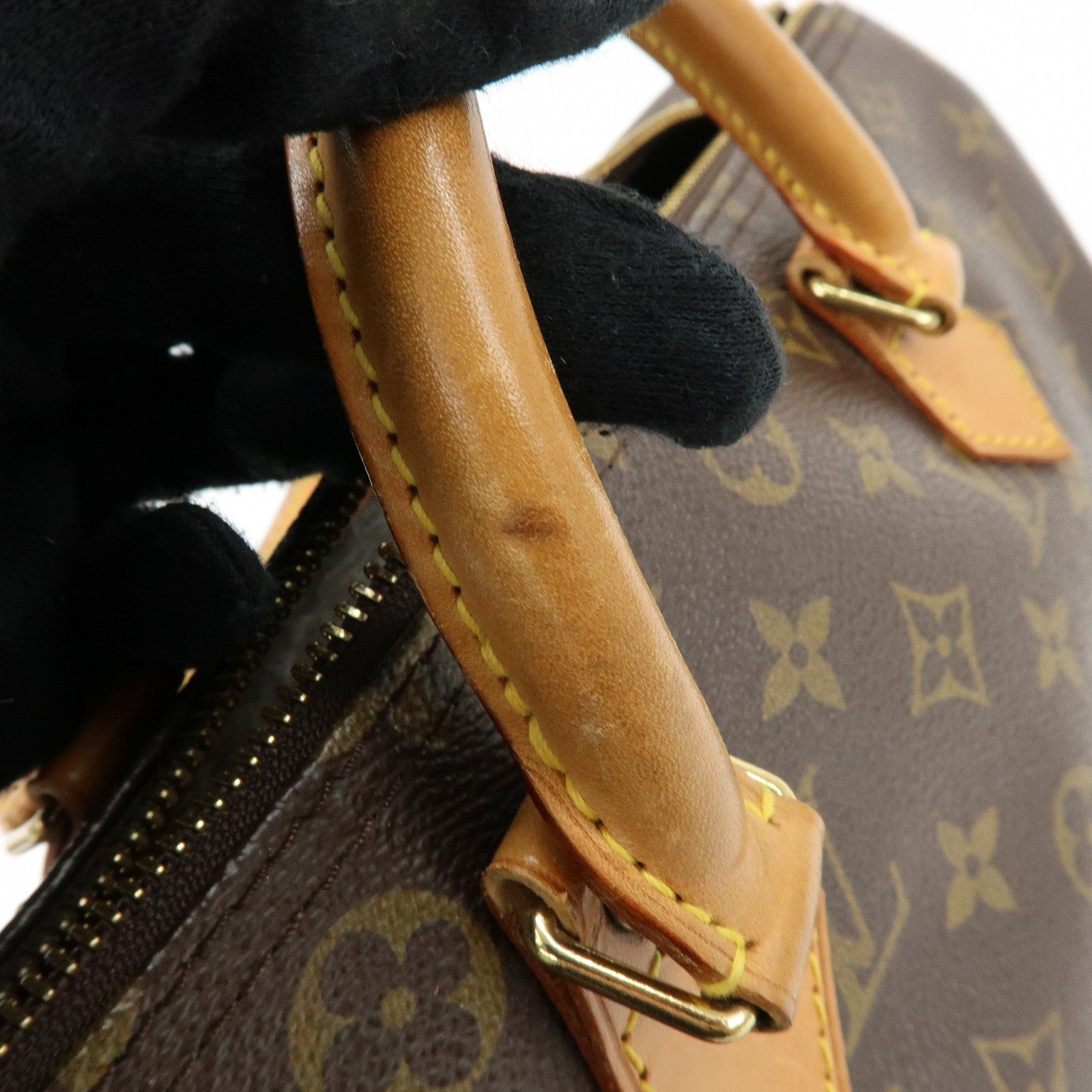 Louis Vuitton Monogram Speedy 30 Boston Bag Hand Bag Brown M41526