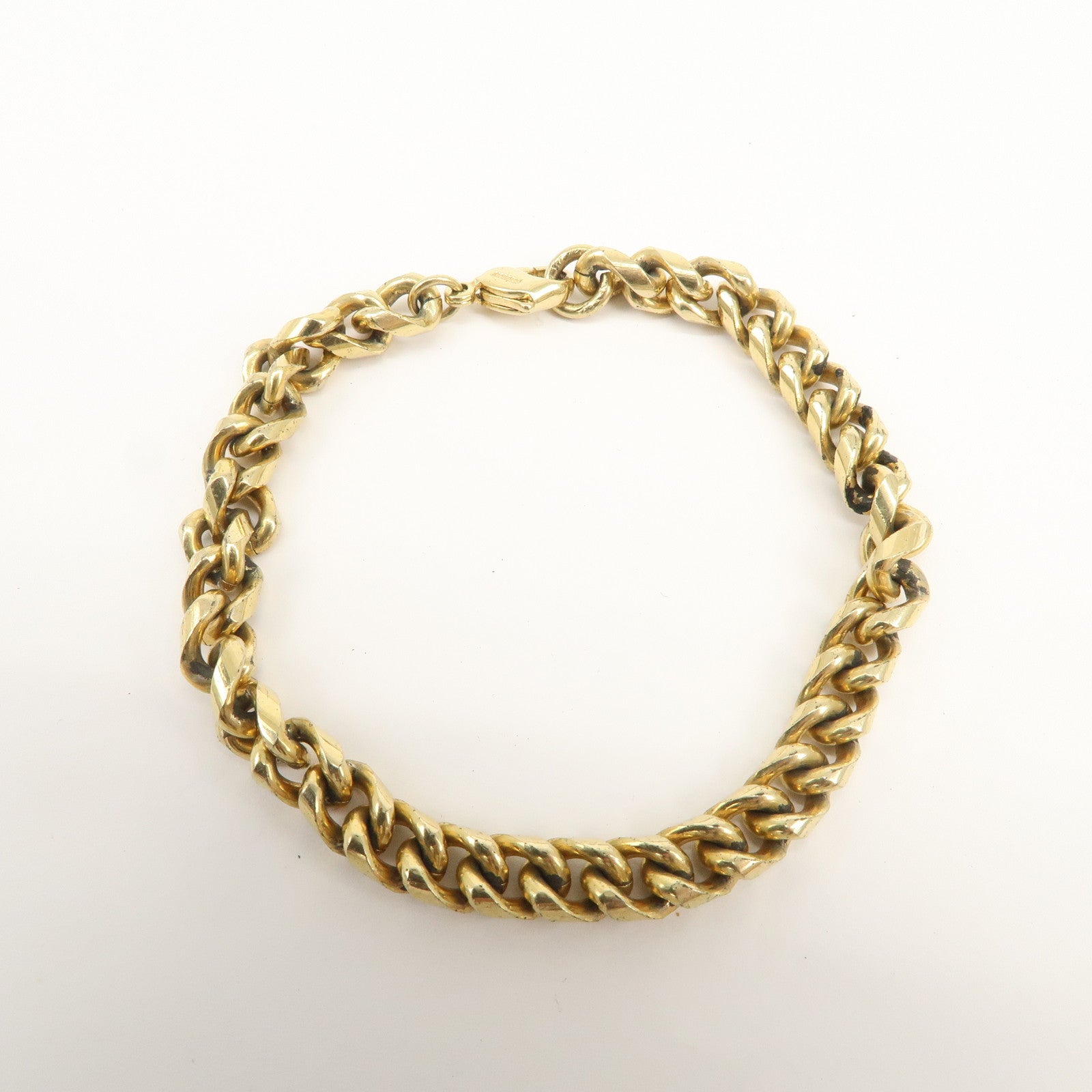 Christian Dior Logo Metal Chain Bracelet Gold