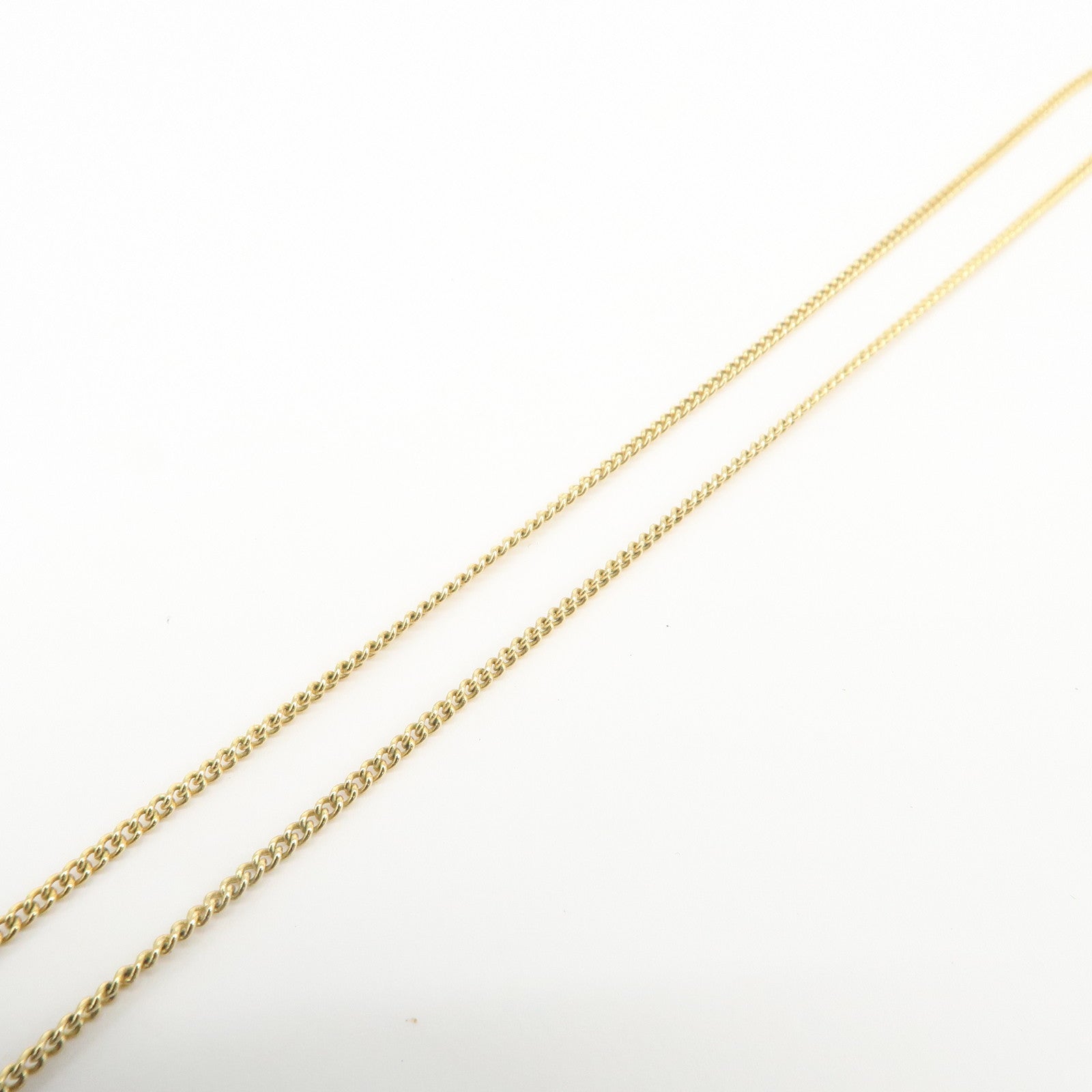 Christian Dior Logo Metal 1P Stone Necklace Choker Gold