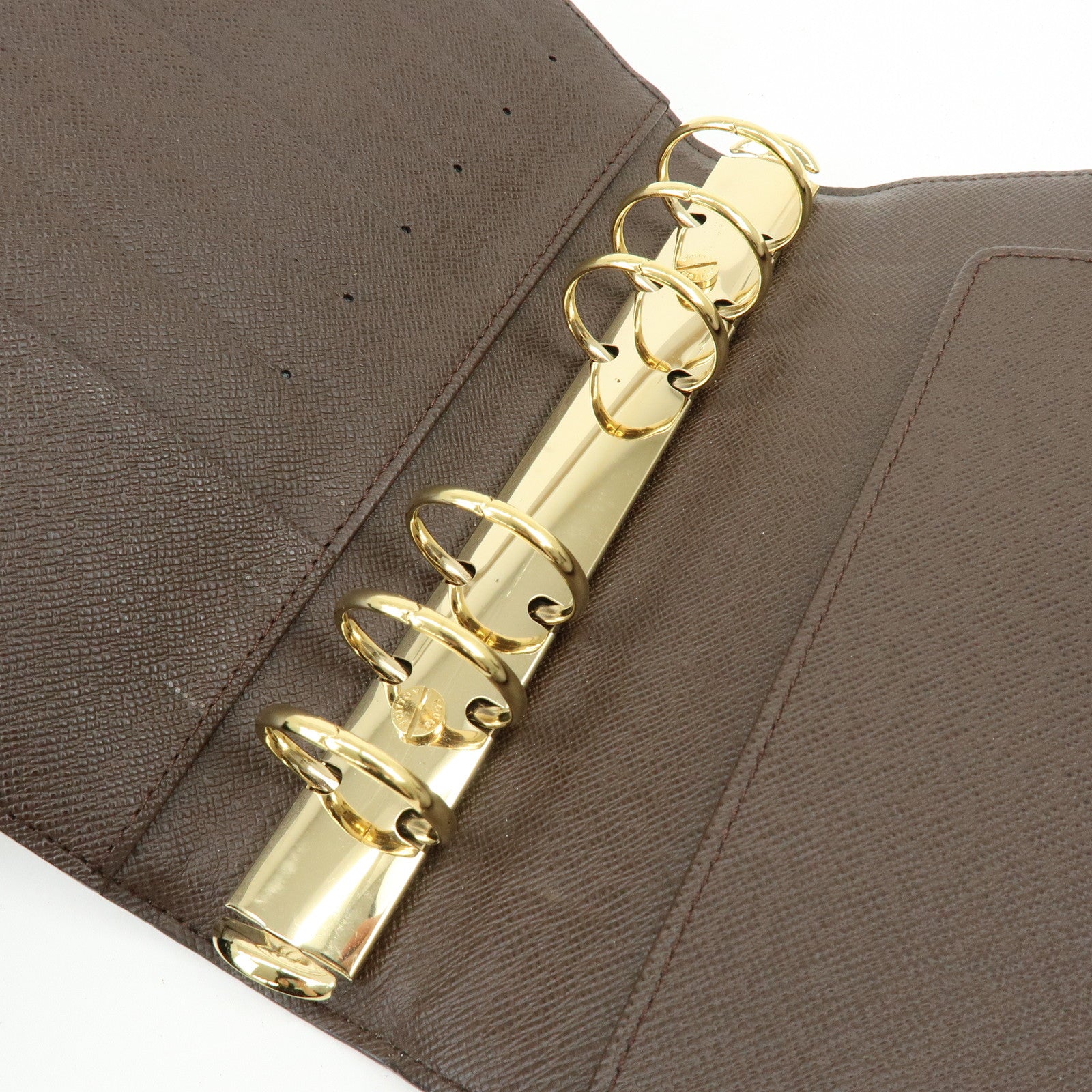 Louis Vuitton Damier Agenda MM Canvas Planner Cover Brown R20701