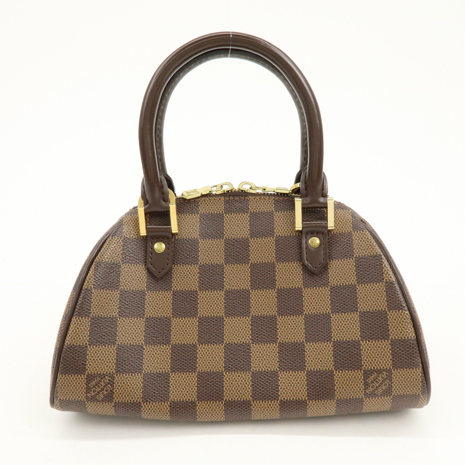 Louis Vuitton Damier Ebene Rivera Mini Hand Bag Brown N41436