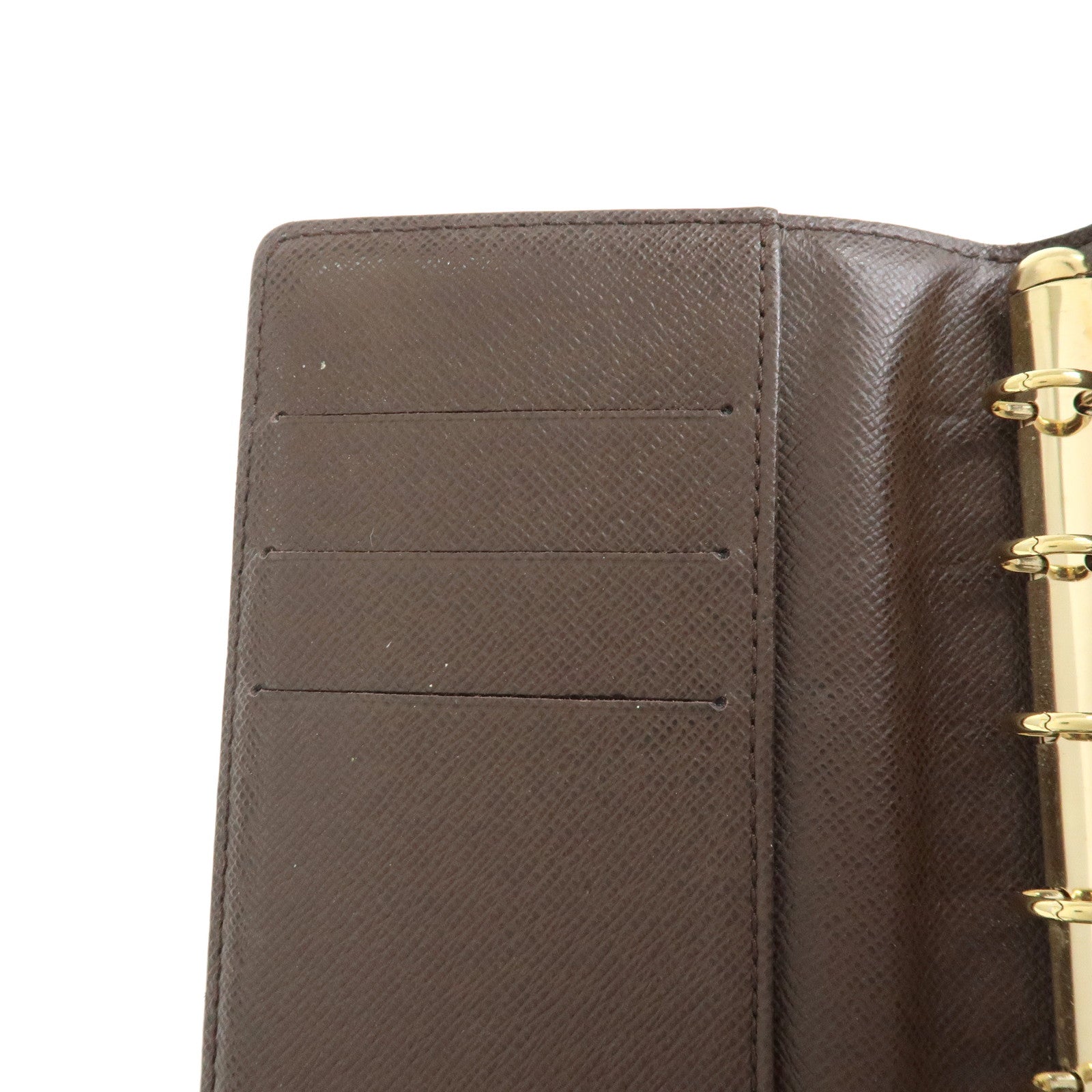 Louis Vuitton Damier Agenda PM Planner Cover Brown R20700