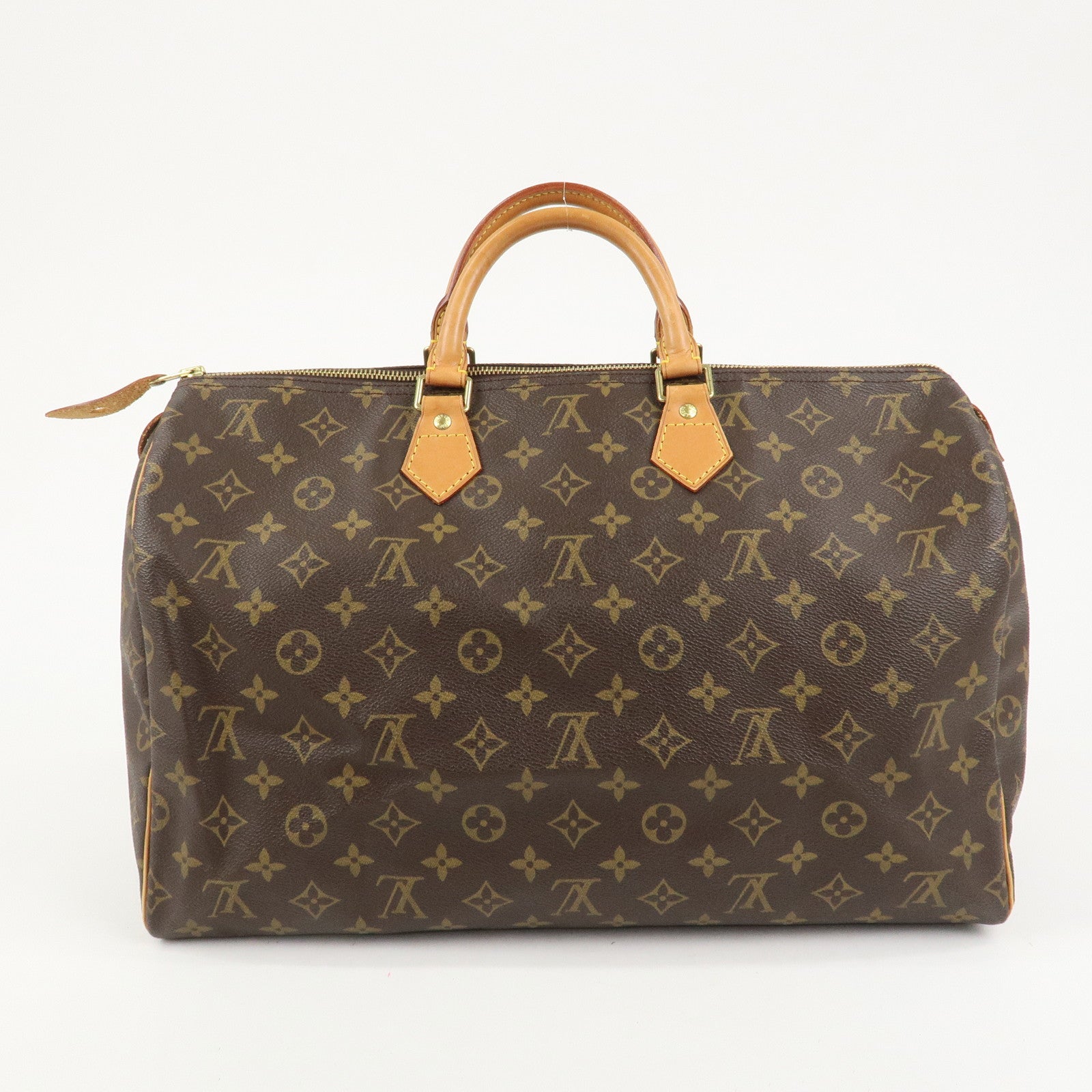 Louis Vuitton Monogram Speedy 40 Hand Bag Boston Bag Brown M41522