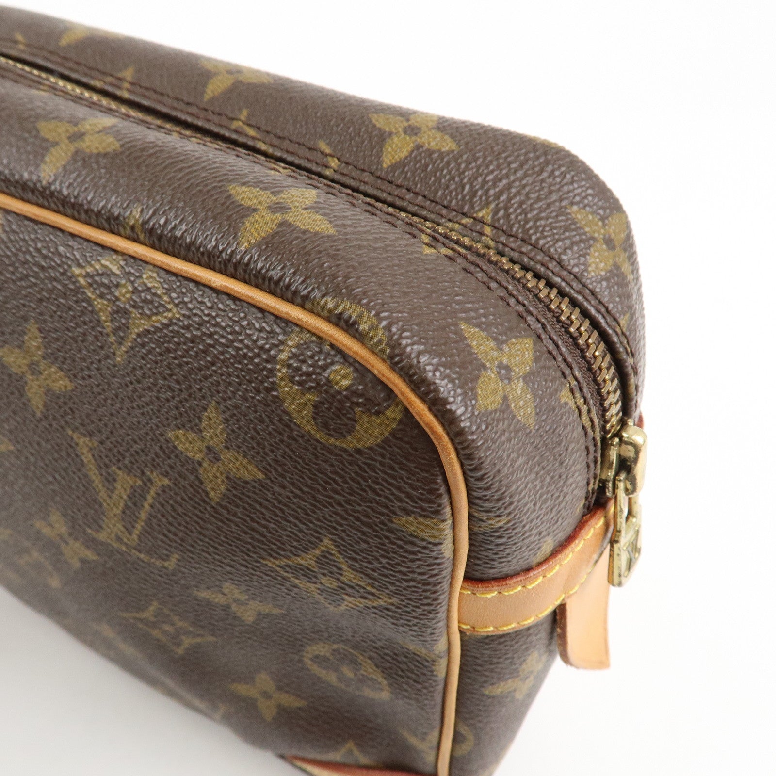 Louis Vuitton Monogram Compiegne 28 Pouch Clutch Bag Brown M51845