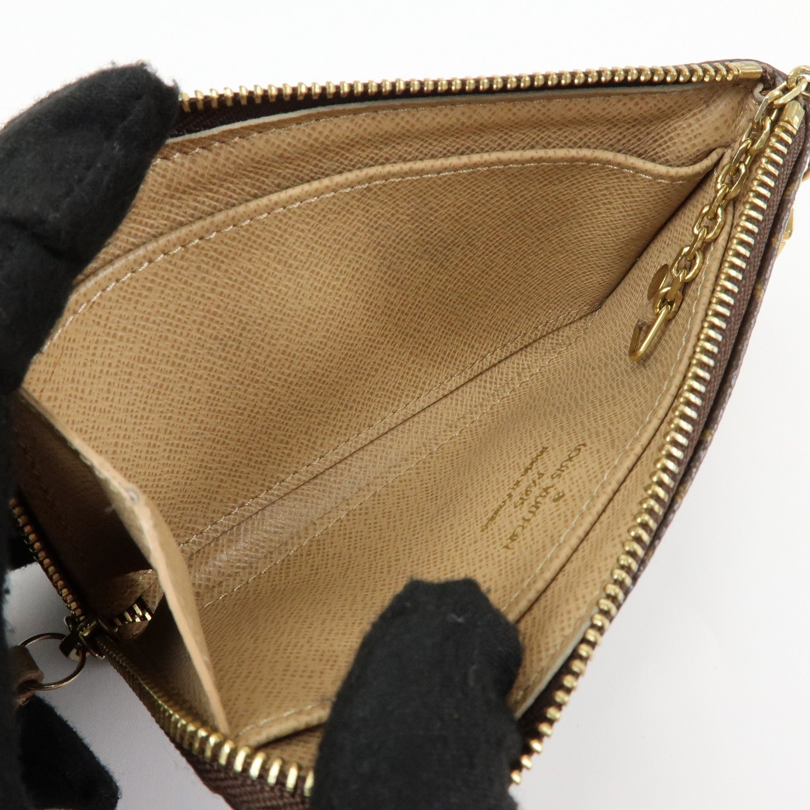 Louis Vuitton Monogram Pochette Cles Complis T&B Coin Case M58025