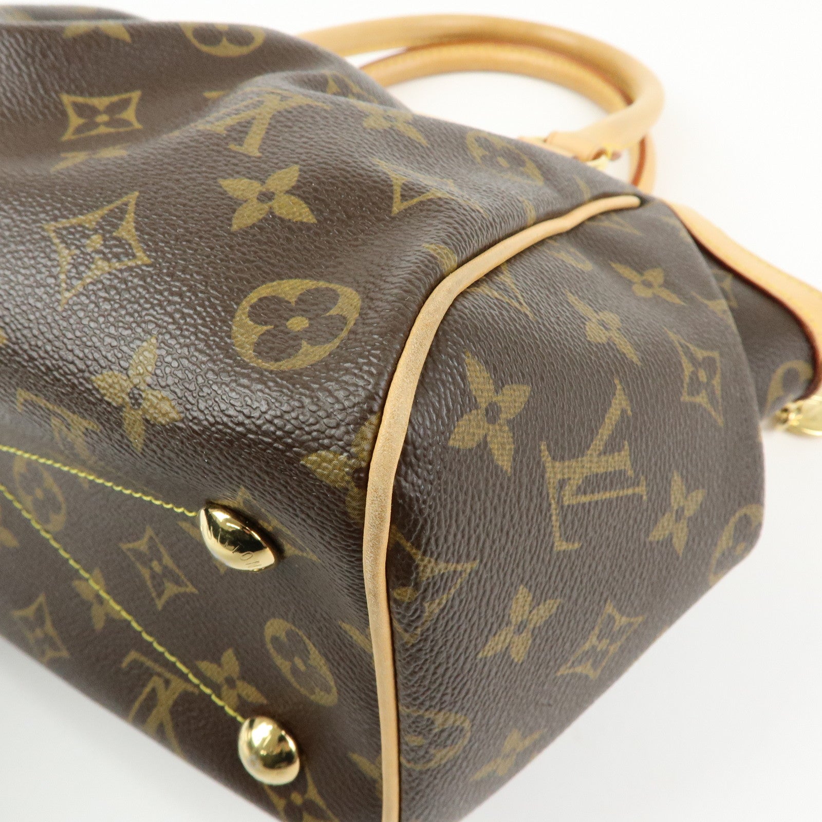 Louis Vuitton Monogram Tivoli PM Hand Bag Shoulder Bag Brown M40143