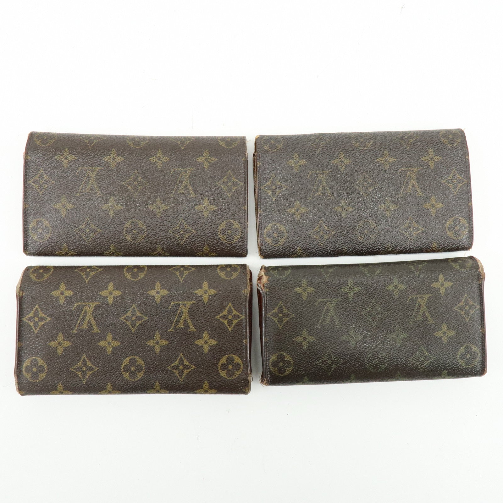 Louis Vuitton Monogram Set of 4 Long Wallets M61726/M61725/M61215
